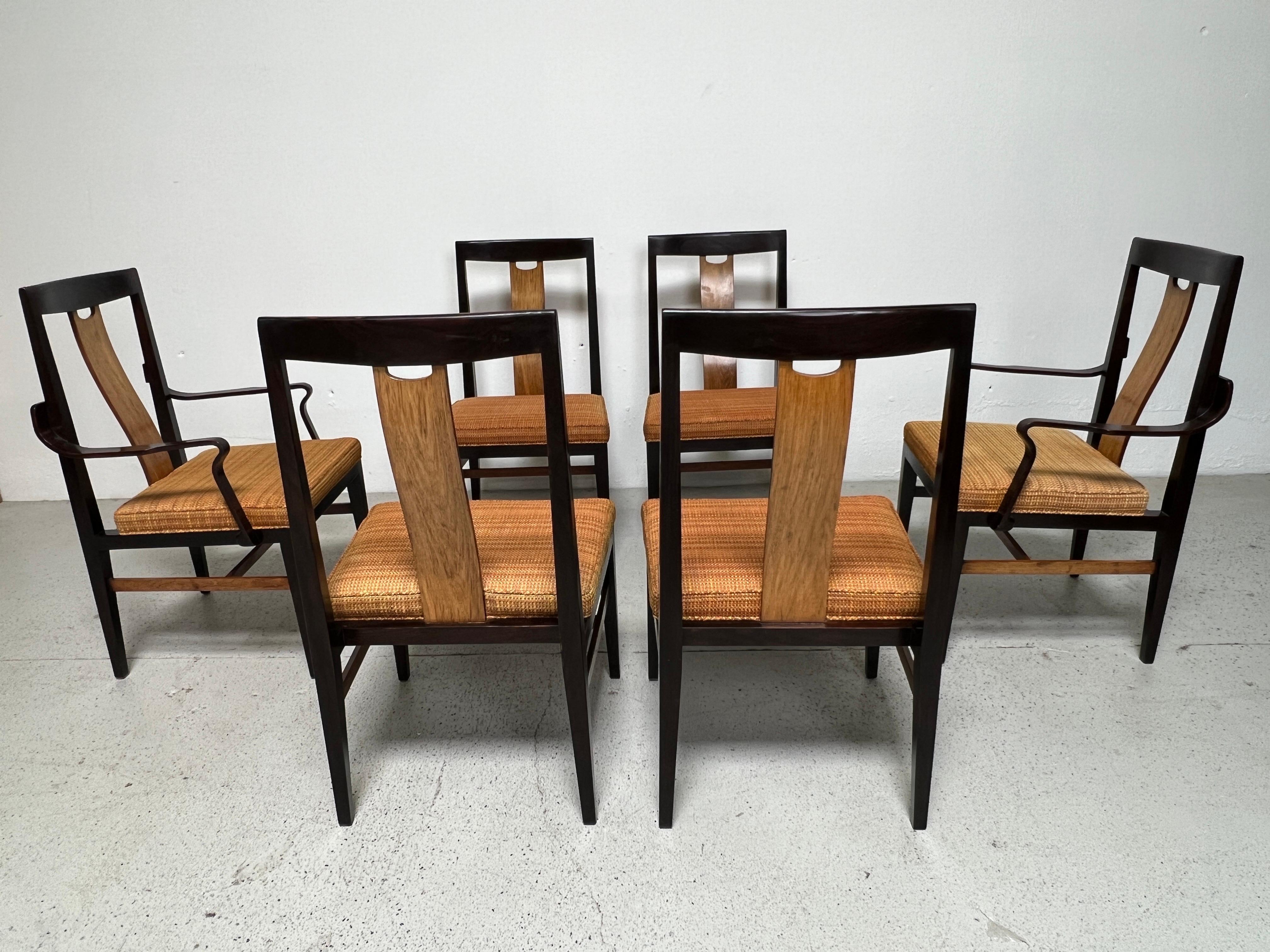 Set of Four Dining Chairs by Edward Wormley for Dunbar  For Sale 8