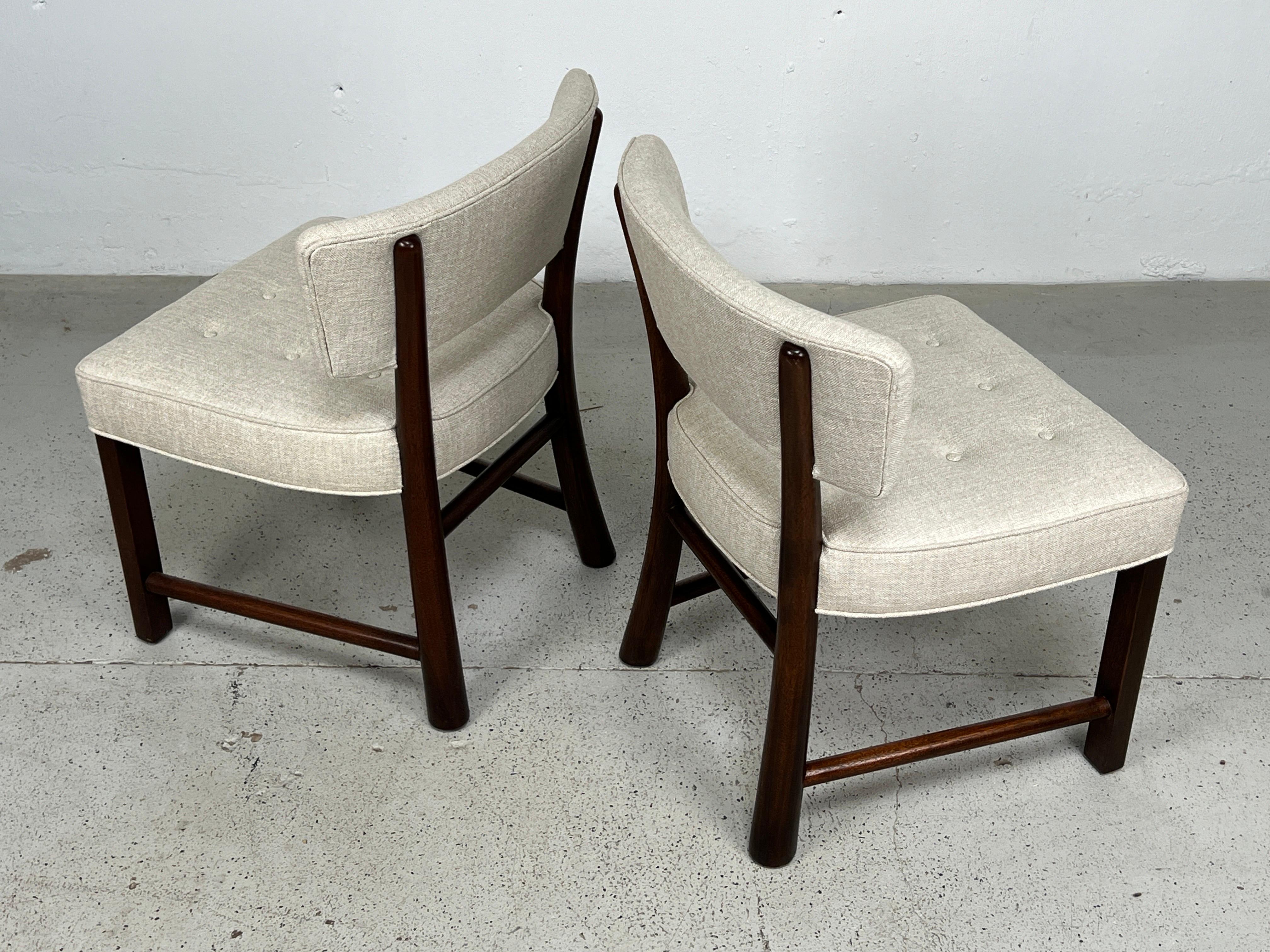 Set of Four Dining Chairs by Edward Wormley for Dunbar For Sale 8