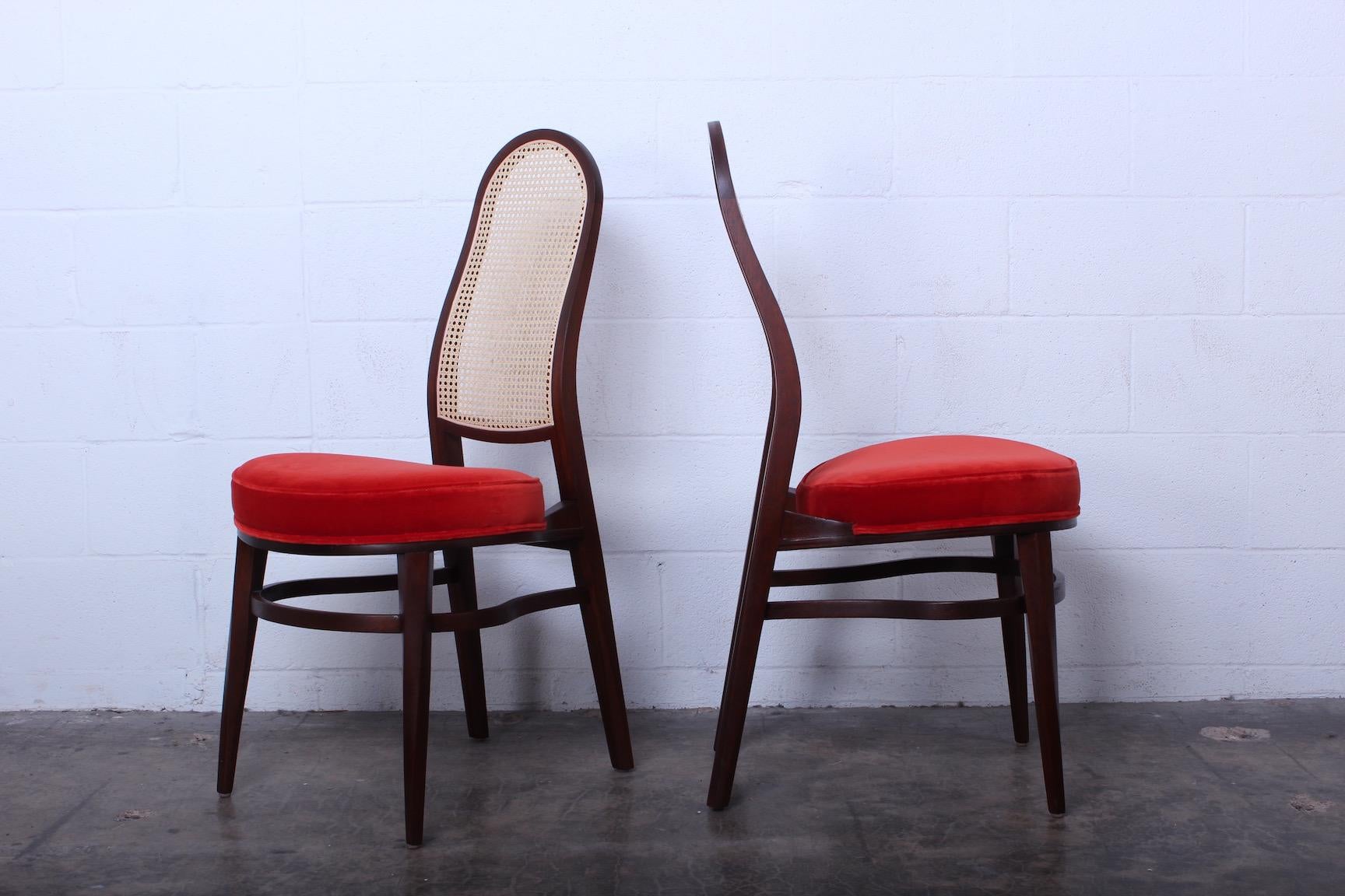 Set of Four Dining Chairs by Edward Wormley for Dunbar In Good Condition In Dallas, TX