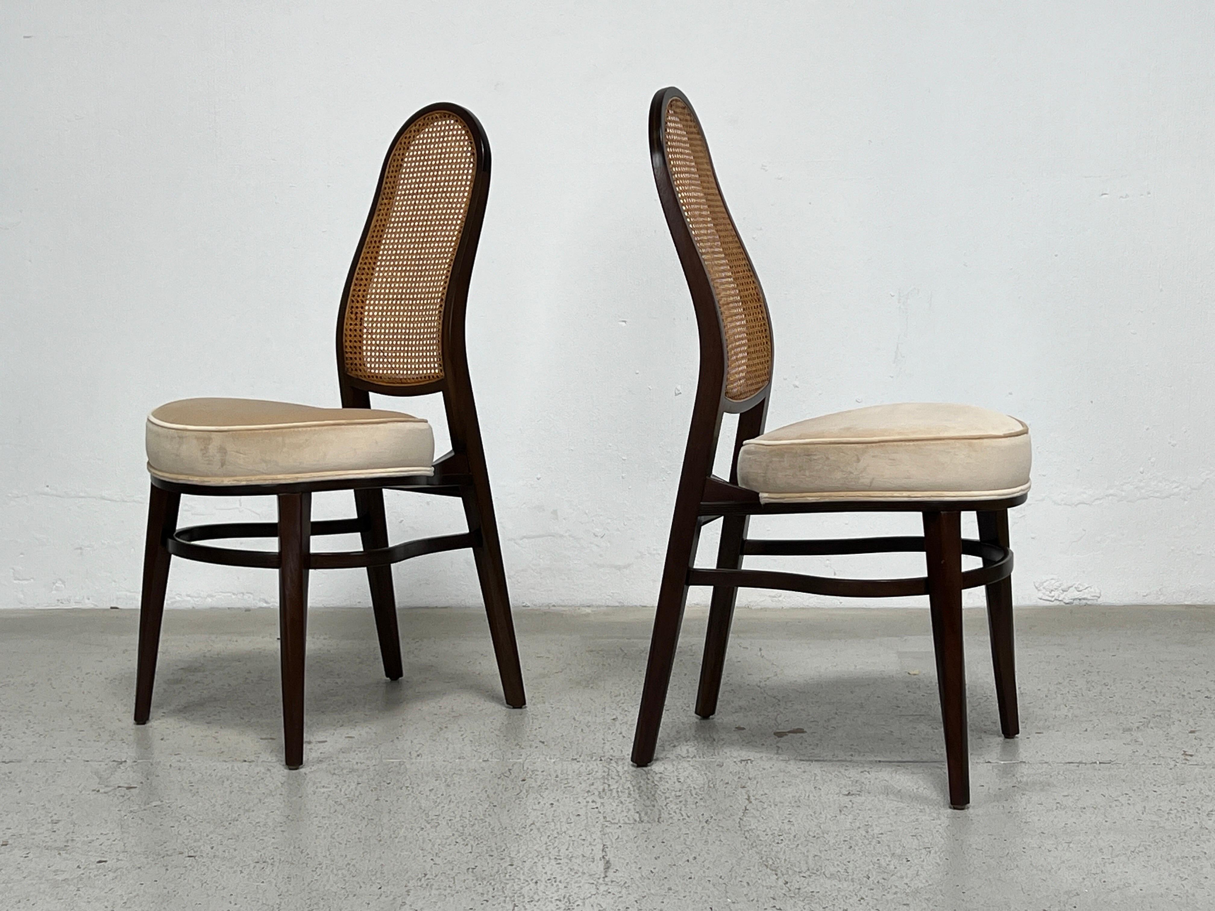 Set of Four Dining Chairs by Edward Wormley for Dunbar In Good Condition For Sale In Dallas, TX