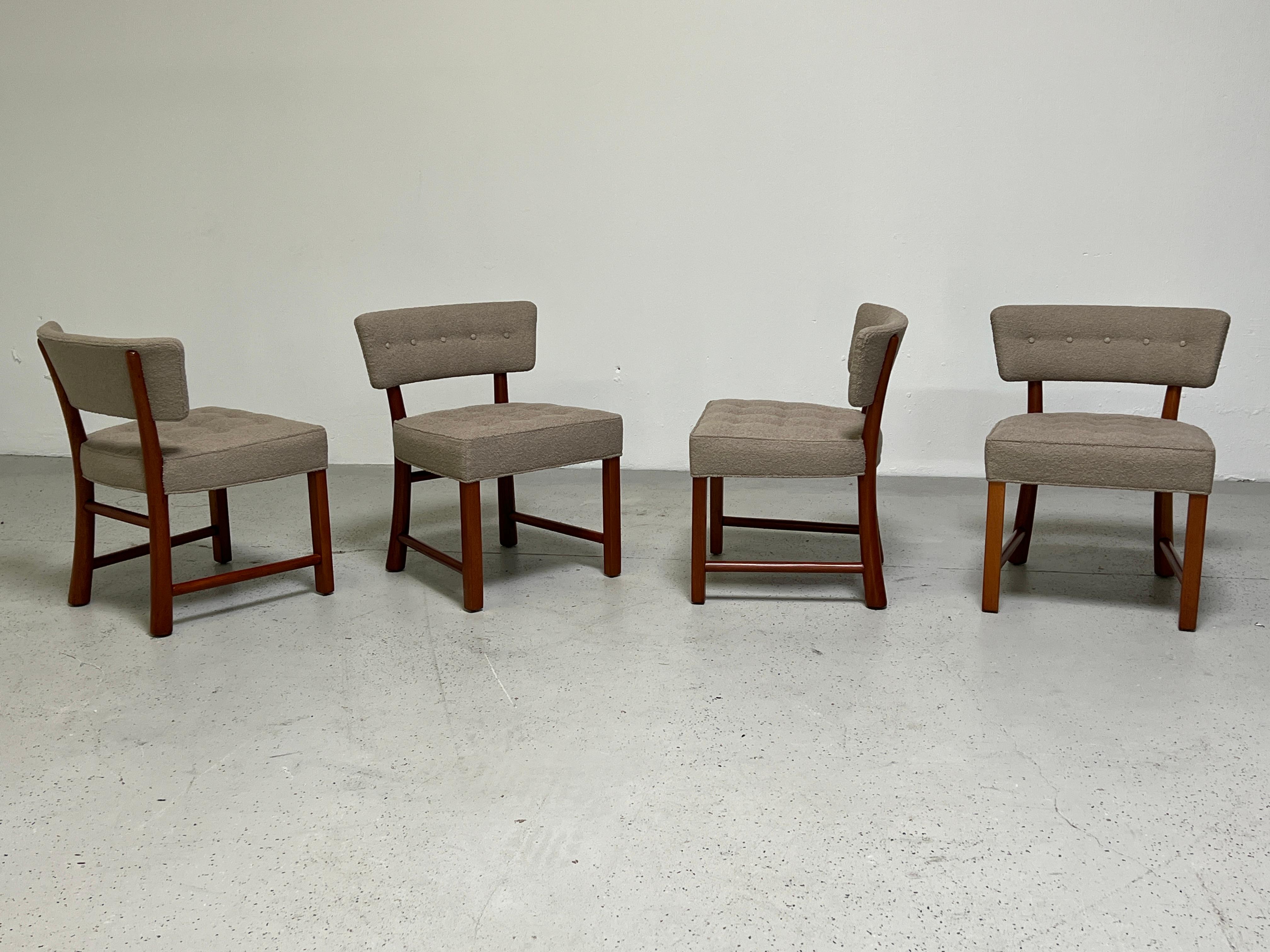 Set of Four Dining Chairs by Edward Wormley for Dunbar In Good Condition In Dallas, TX