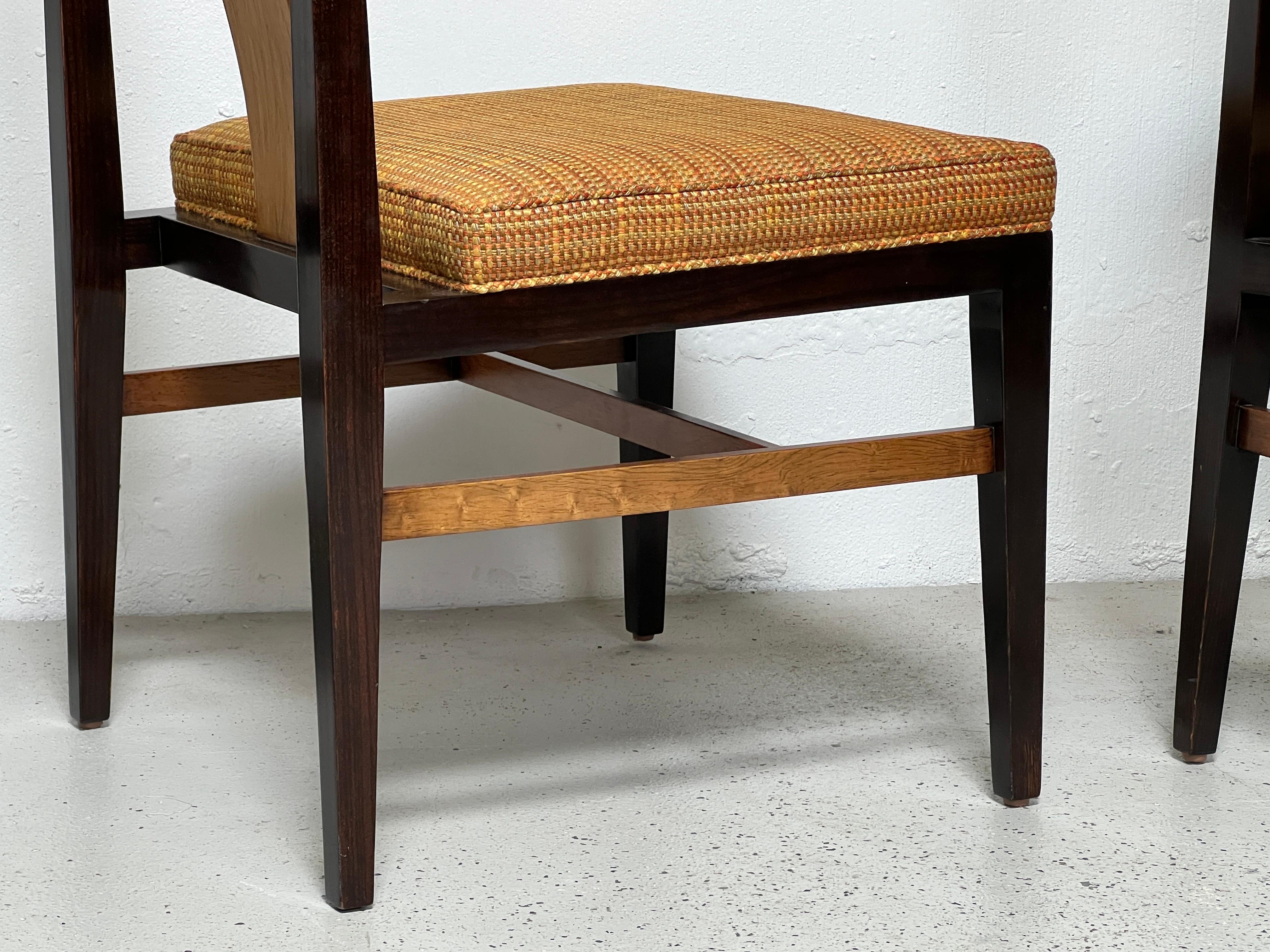 Mid-20th Century Set of Four Dining Chairs by Edward Wormley for Dunbar  For Sale