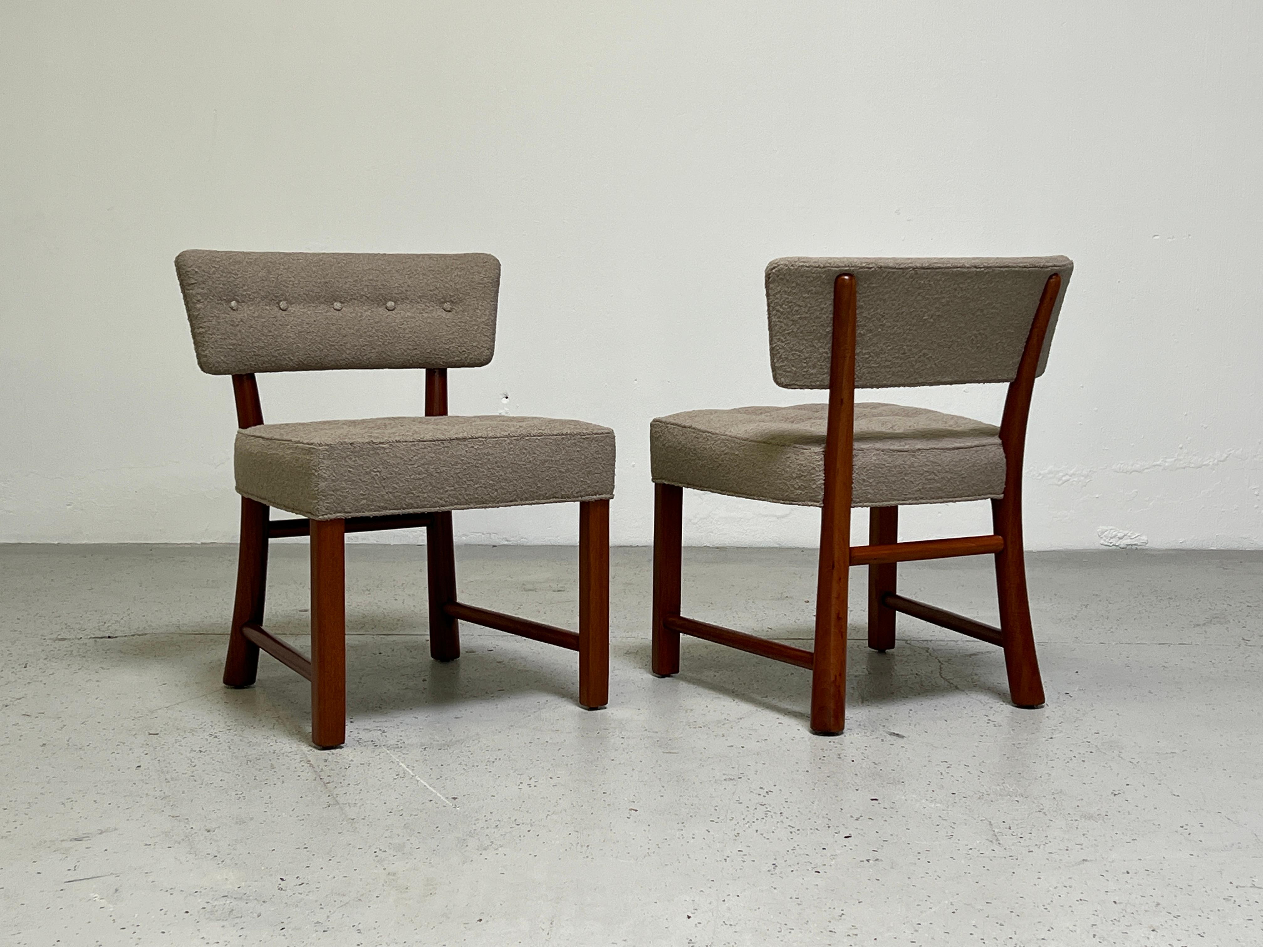 Mid-20th Century Set of Four Dining Chairs by Edward Wormley for Dunbar