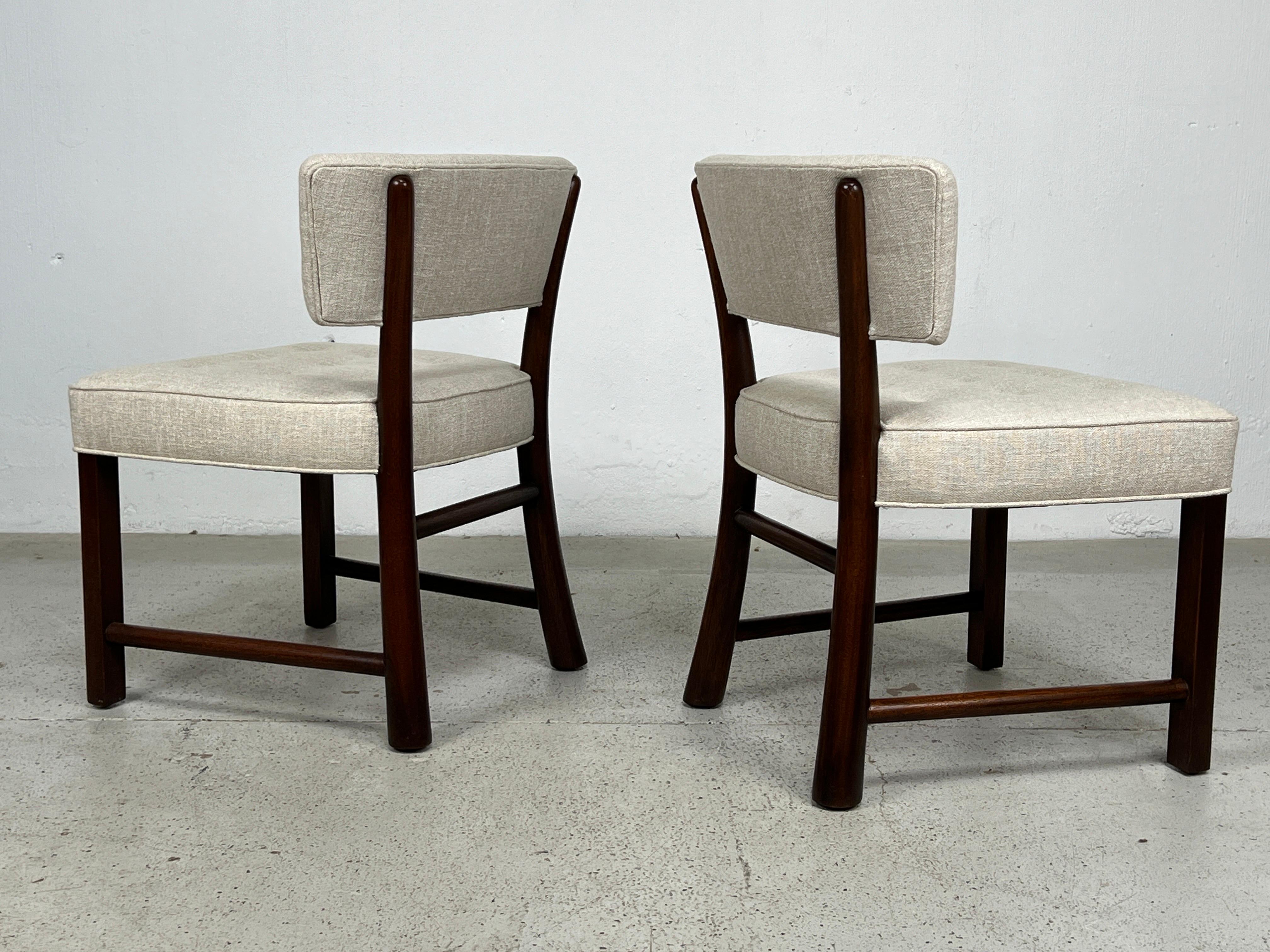 Set of Four Dining Chairs by Edward Wormley for Dunbar For Sale 2