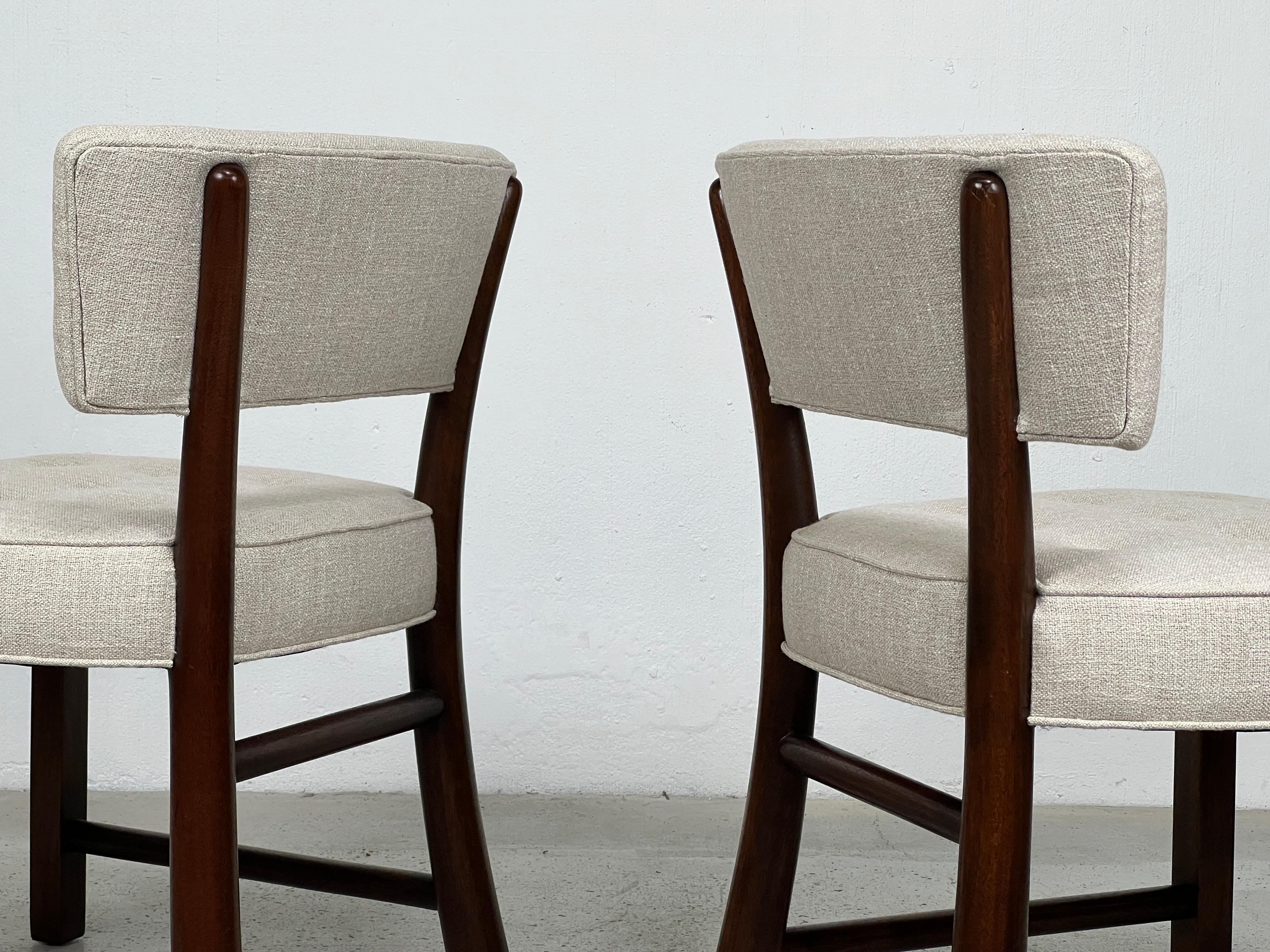 Set of Four Dining Chairs by Edward Wormley for Dunbar For Sale 3