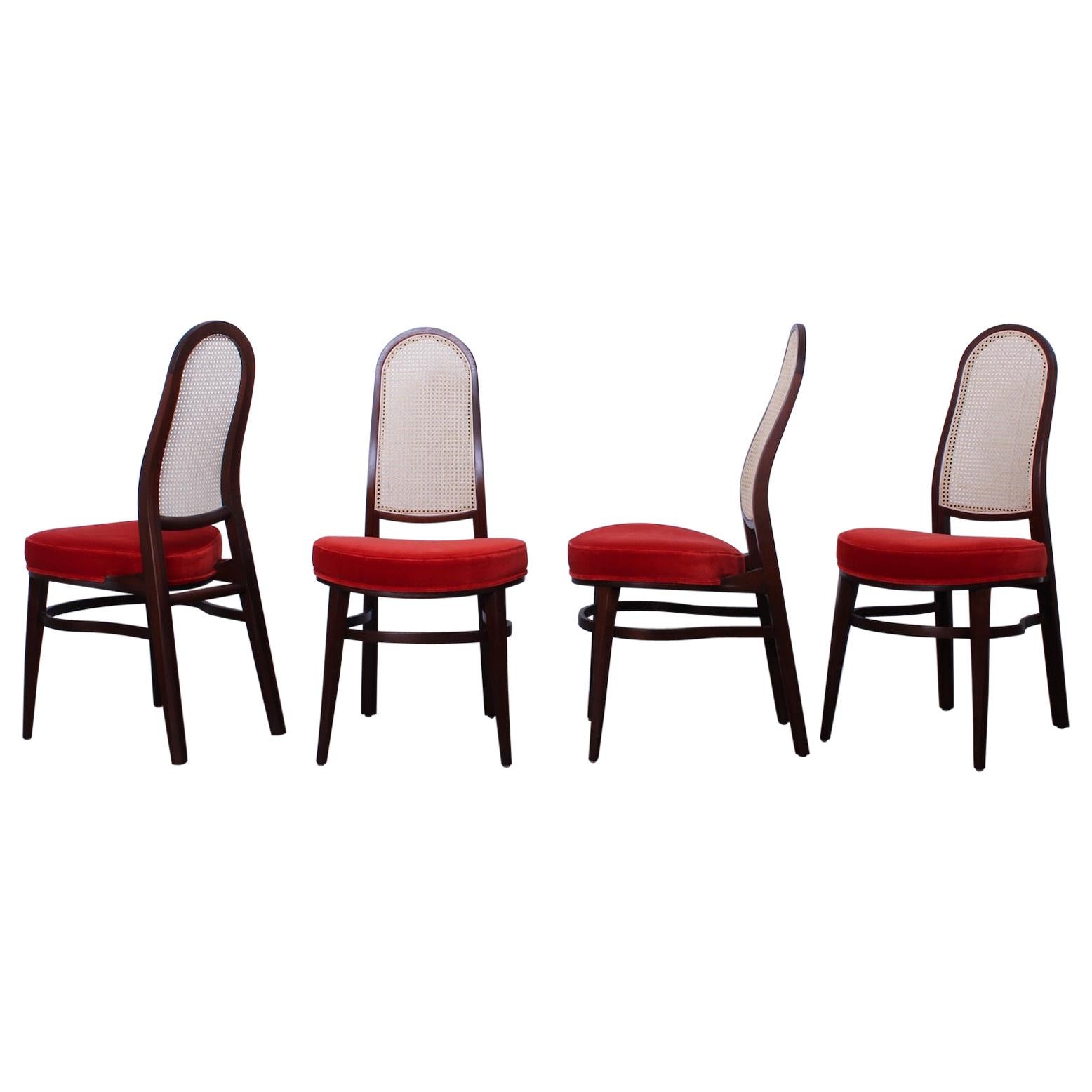 Set of Four Dining Chairs by Edward Wormley for Dunbar