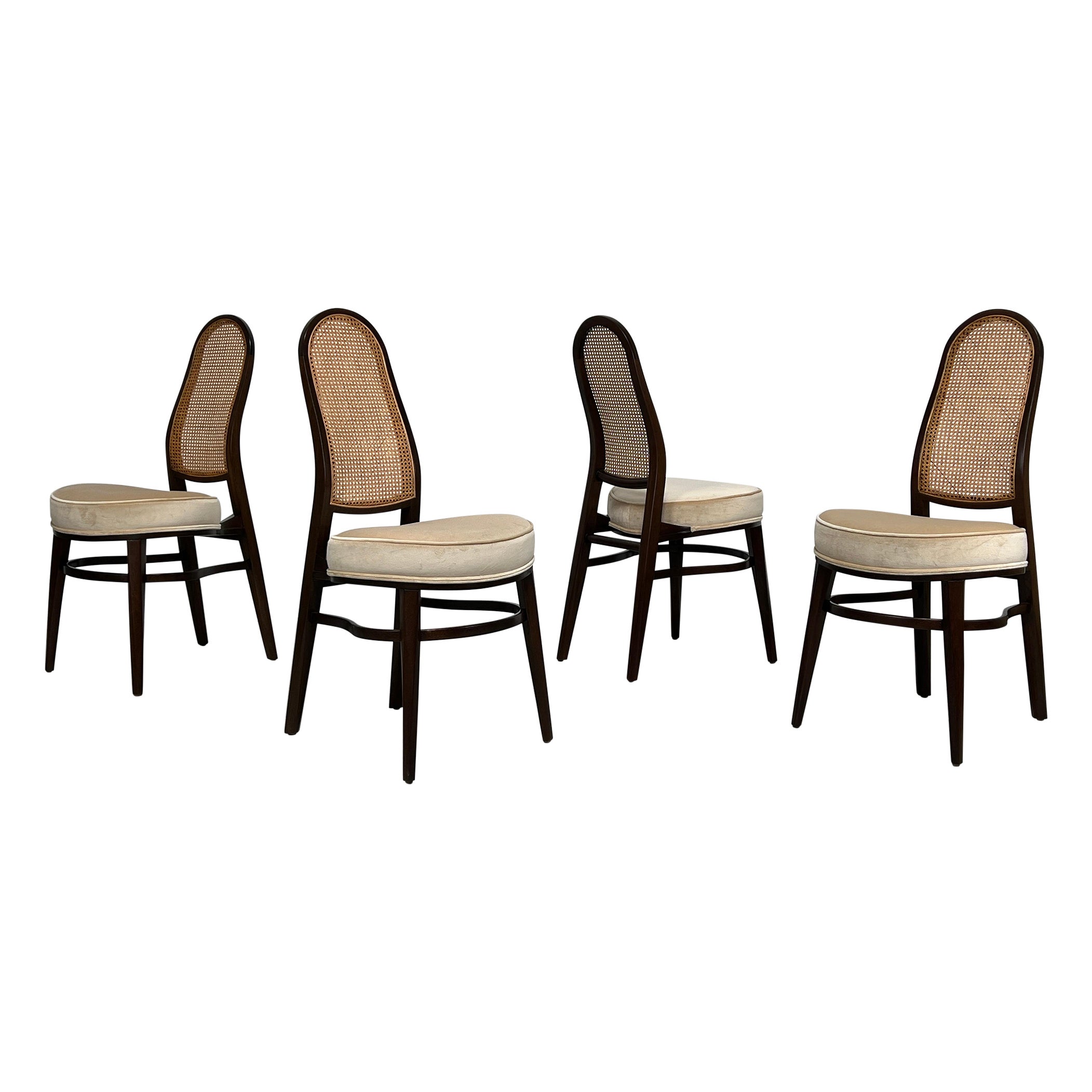 Set di quattro sedie da pranzo di Edward Wormley per Dunbar