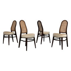 Ensemble de quatre chaises de salle à manger par Edward Wormley pour Dunbar