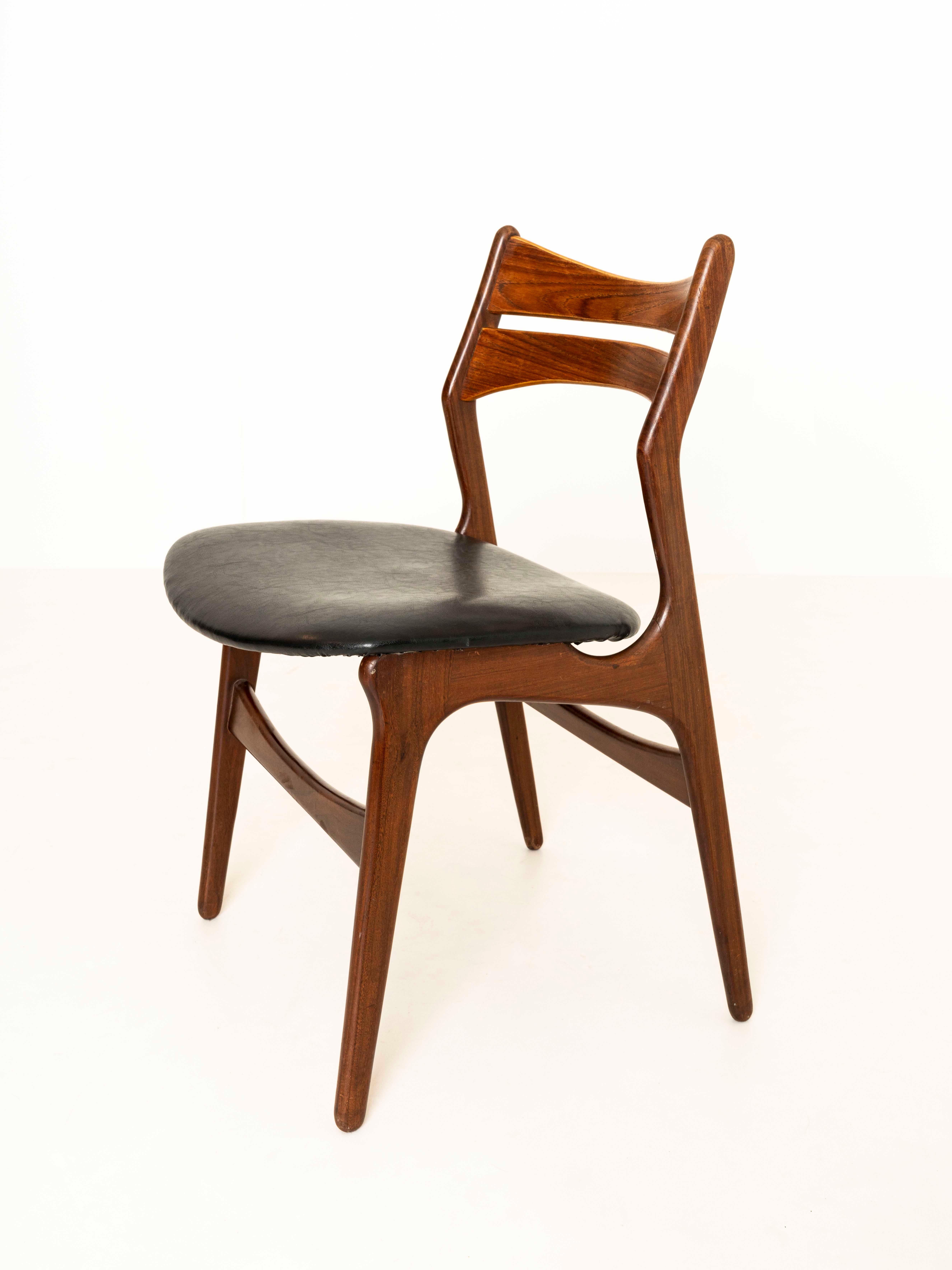 Set of Four Dining Chairs by Erik Buch, Model 310, Denmark 1960s 1