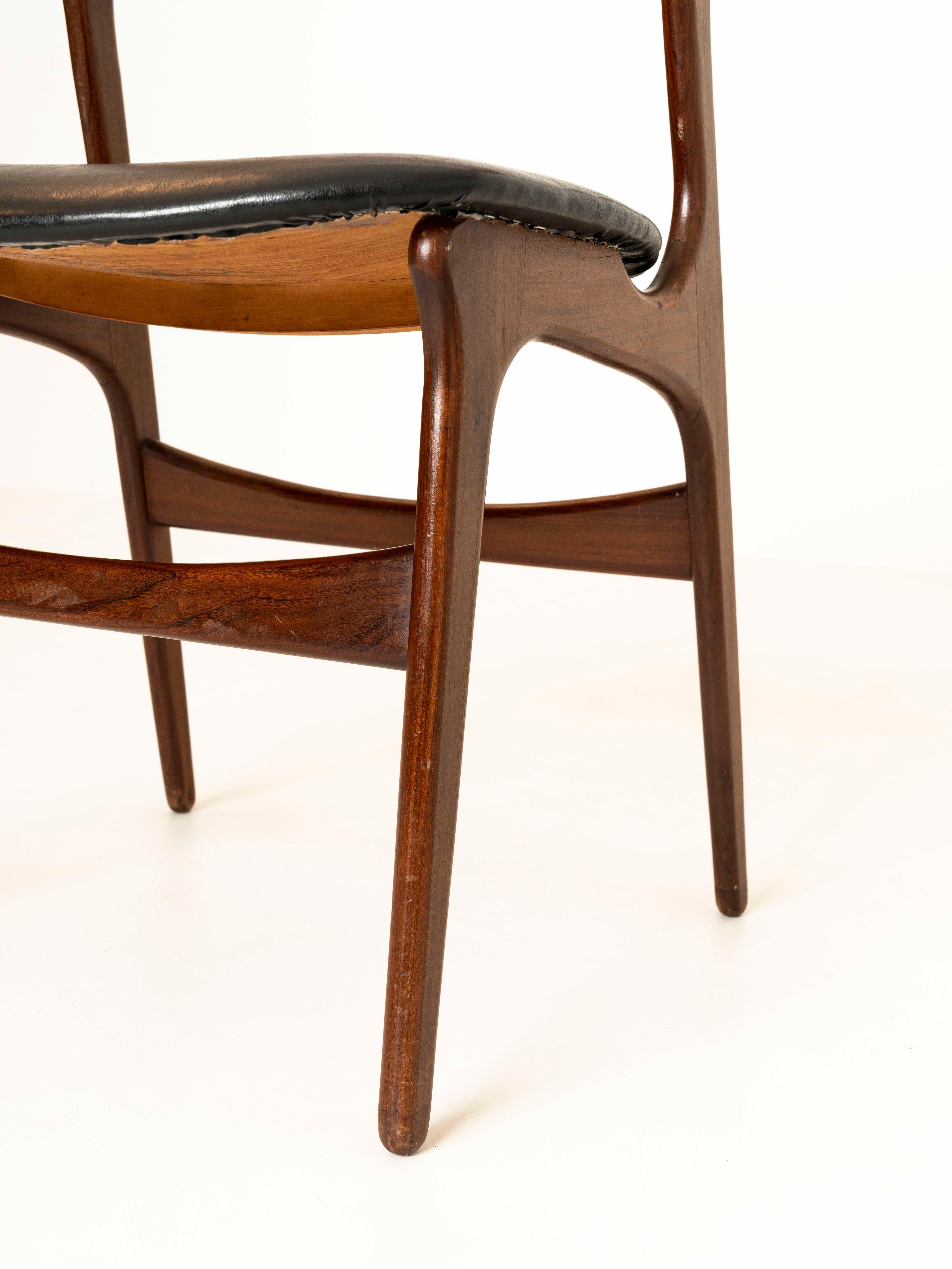 Set of Four Dining Chairs by Erik Buch, Model 310, Denmark 1960s 2