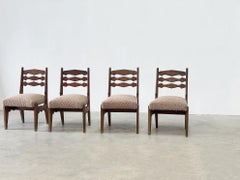 Set of four dining chairs by Guillerme & Chambron