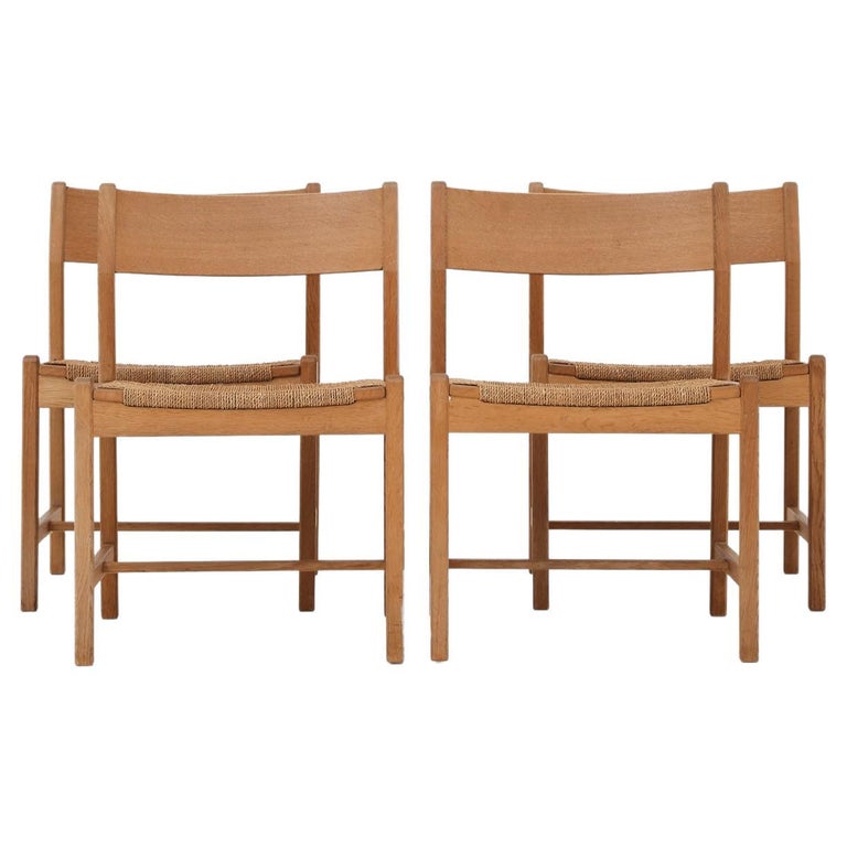 Set of Four Dining Chairs by Hans J. Wegner For Sale