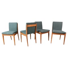 Set of four dining chairs by ISA Bergamo, 1960s.