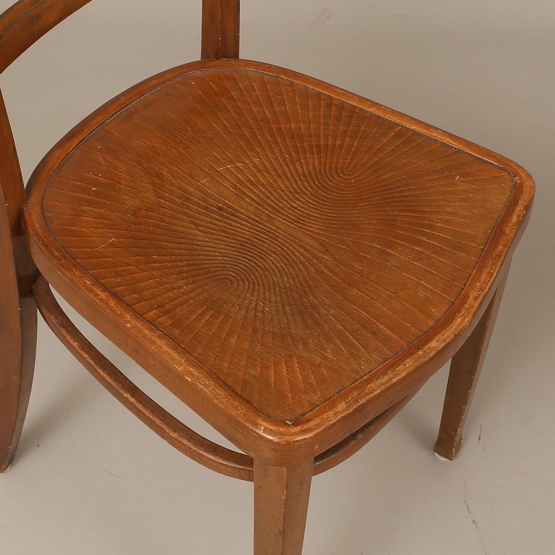 Set of Four Dining Chairs by J. J. Kohn For Sale 1