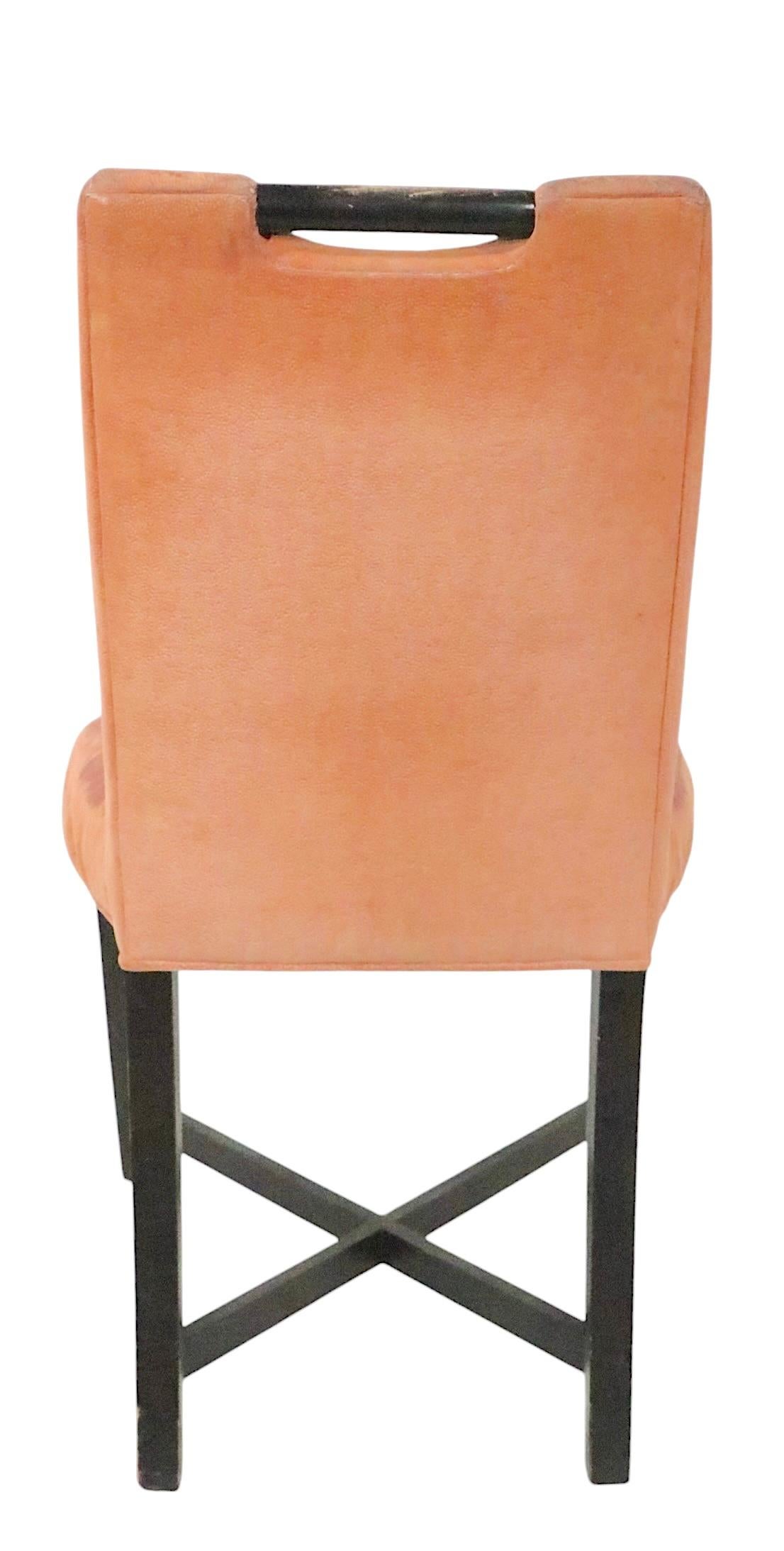 Satz von vier Esszimmerstühlen von John Hutton für Donghia im Angebot 3