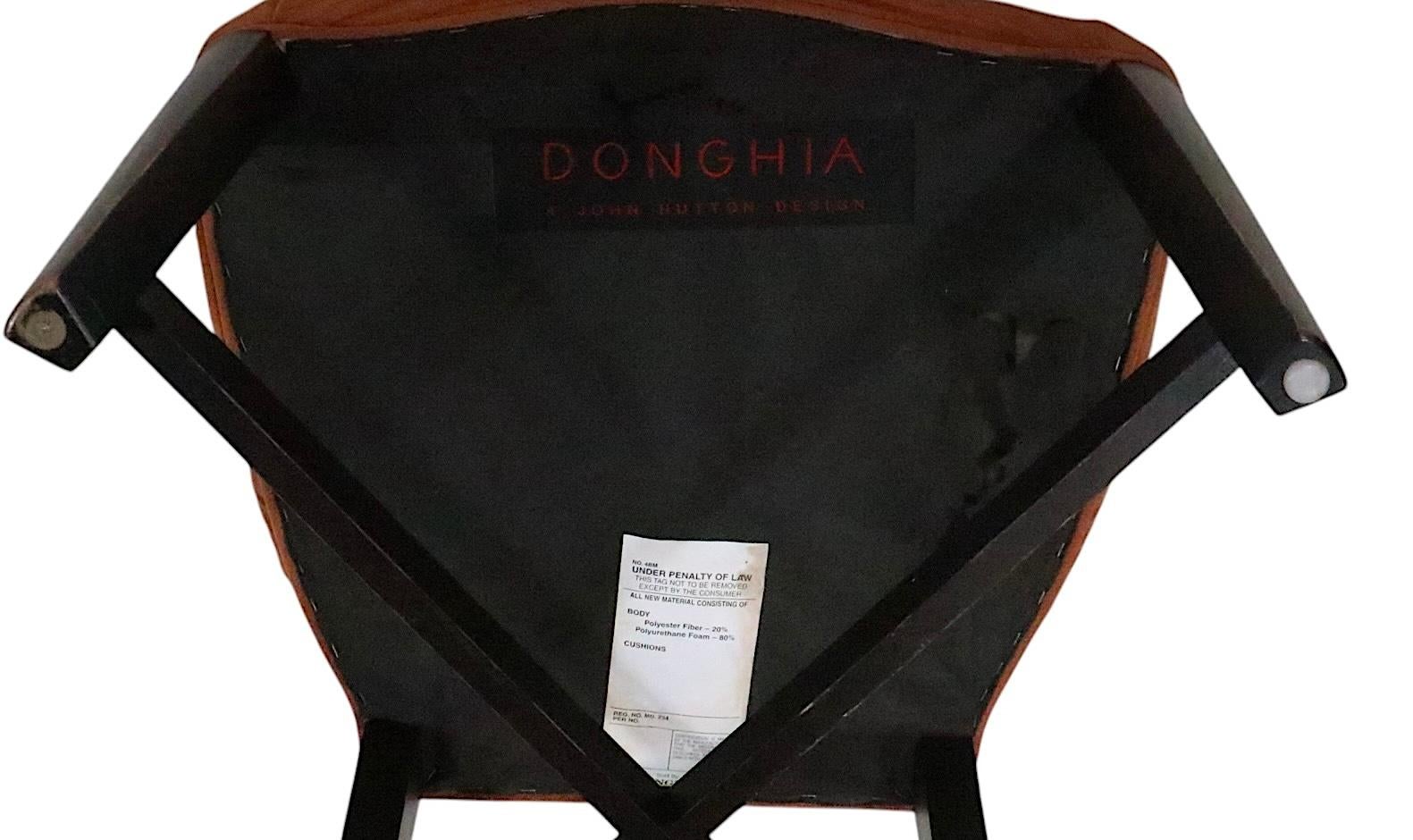 Satz von vier Esszimmerstühlen von John Hutton für Donghia im Angebot 4