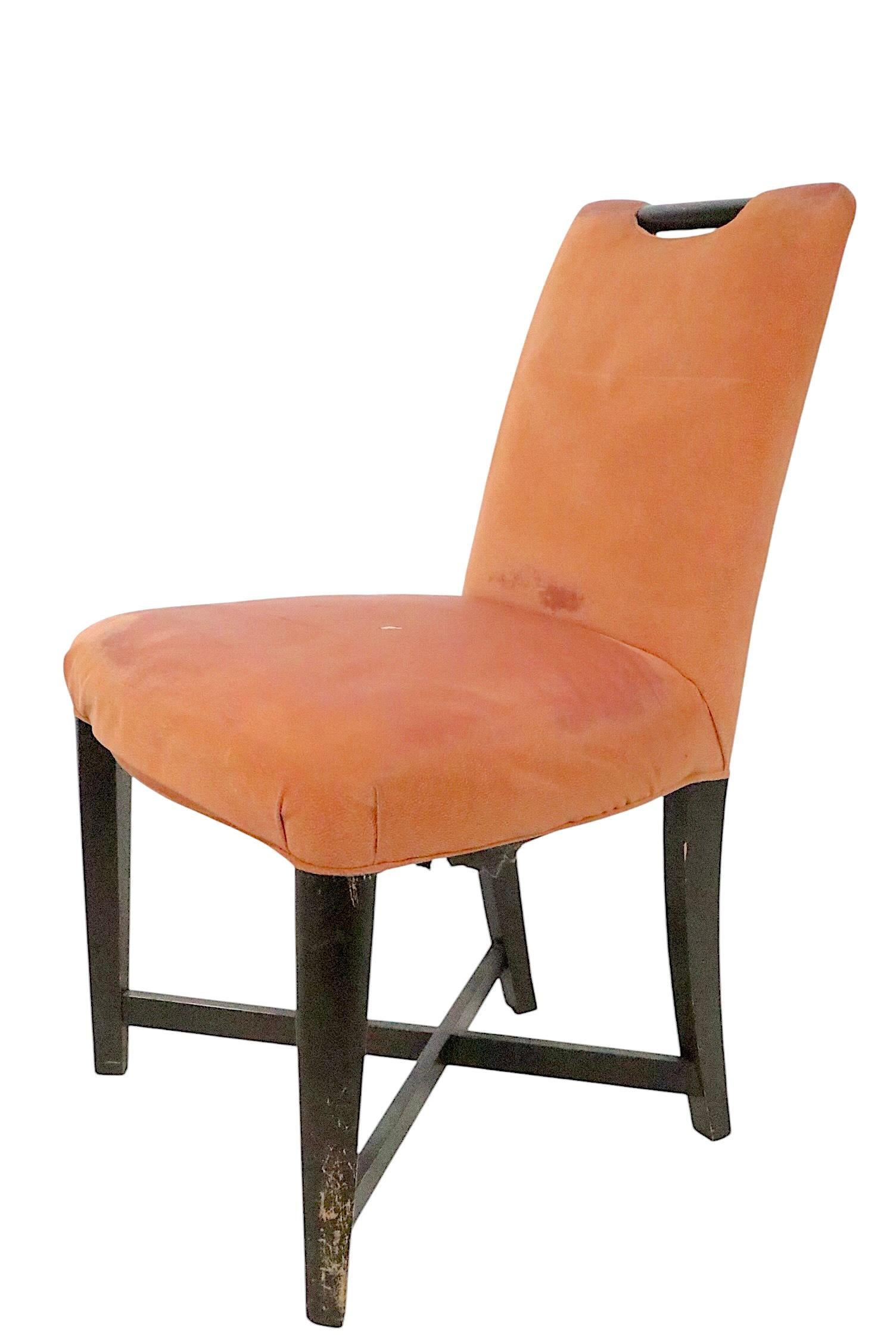 Satz von vier Esszimmerstühlen von John Hutton für Donghia im Angebot 1