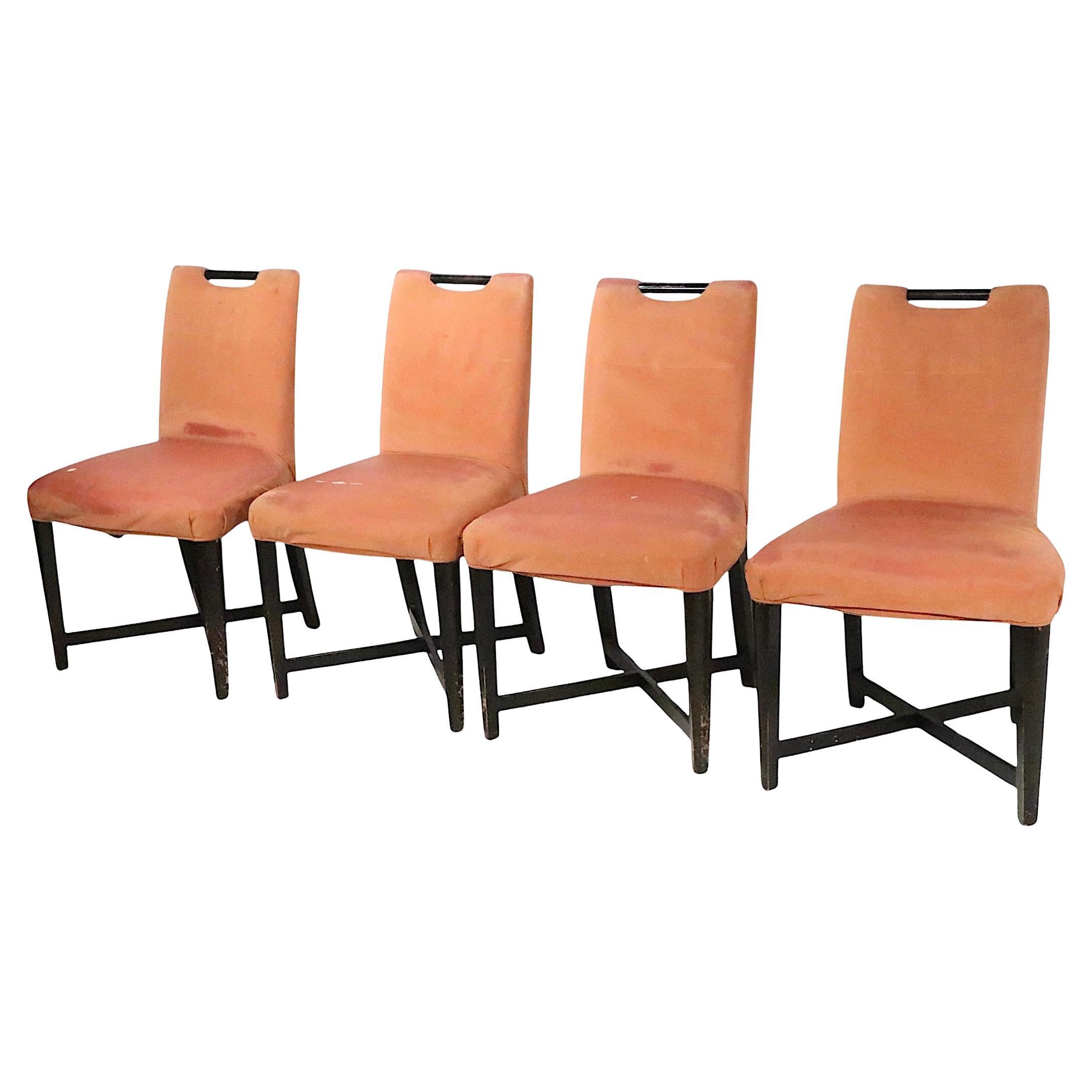 Set of Four Dining Chairs by John Hutton for Donghia