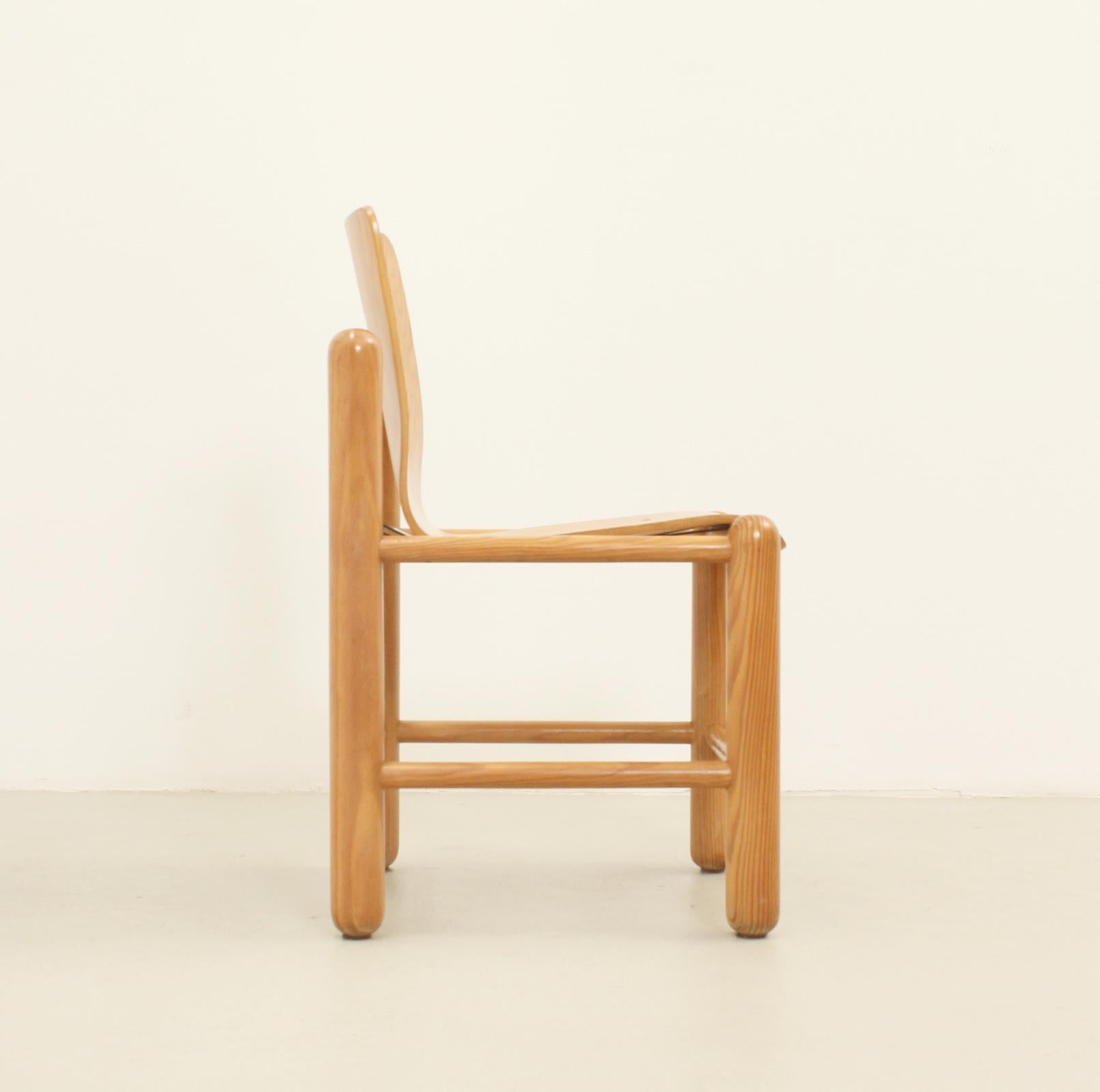 Set of Four Dining Chairs by Knud Friis & Elmar Moltke Nielsen, Denmark, 1970's For Sale 5