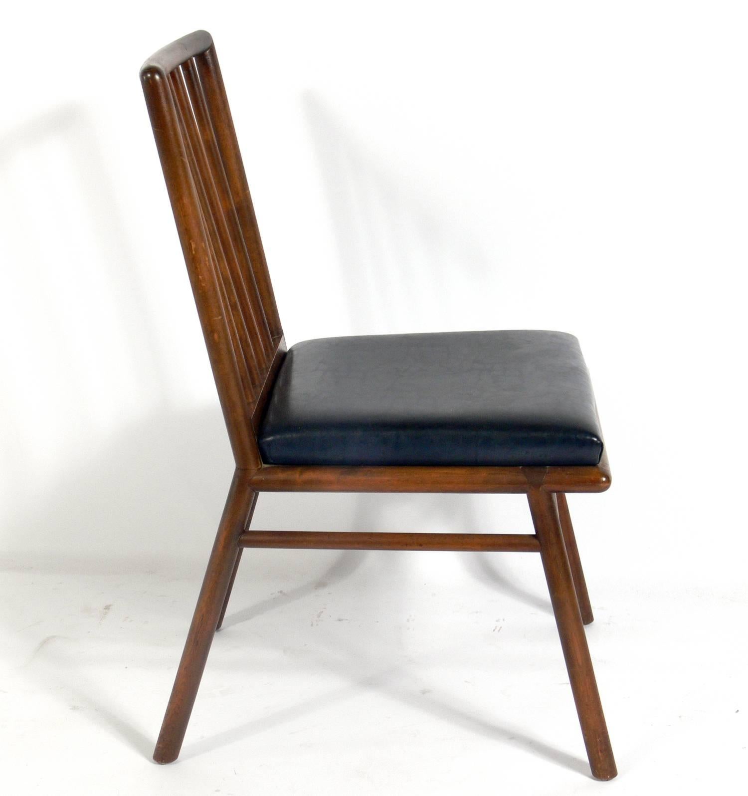 Mid-Century Modern Set of Four Dining Chairs by T. H. Robsjohn-Gibbings For Sale