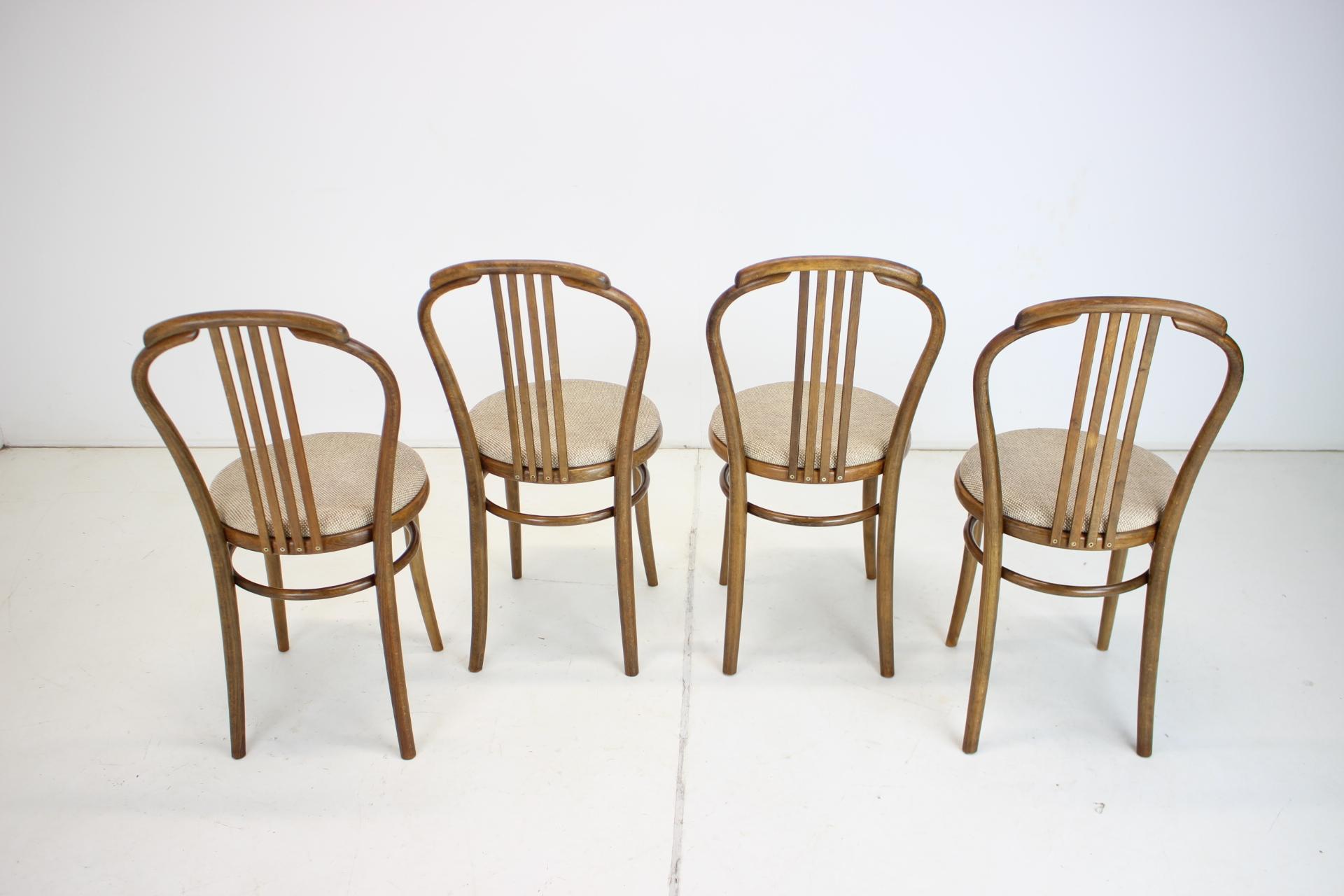Czech Set of Four Dining Chairs by TON, 1994 For Sale