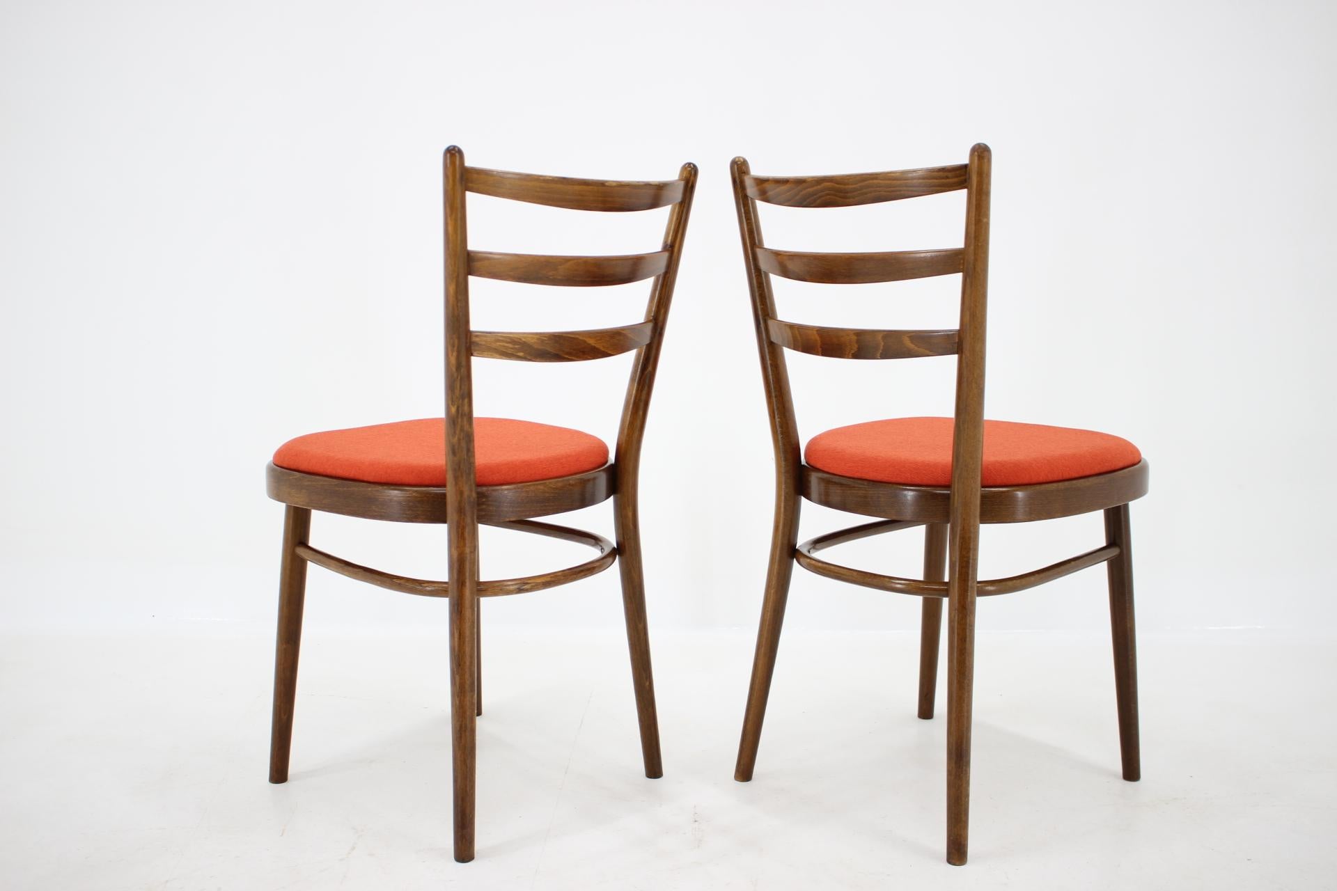 Mid-20th Century Set of Four Dining Chairs, Czechoslovakia, 1965 For Sale
