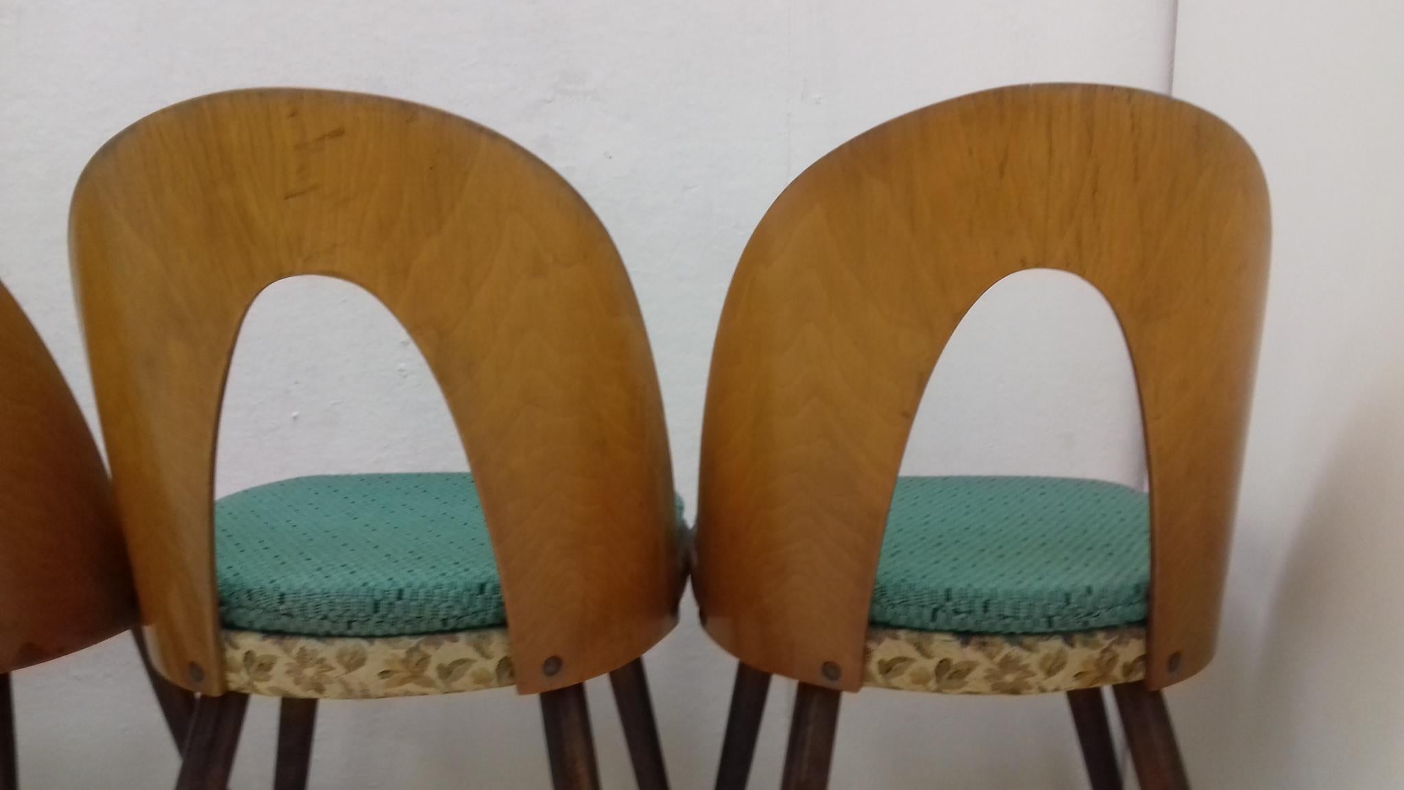 Set of Four Dining Chairs Designed by Antonín Šuman, 1960s For Sale 4