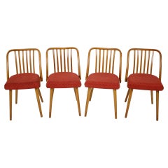 Set of Four Dining Chairs Designed by Antonín Šuman, 1960's