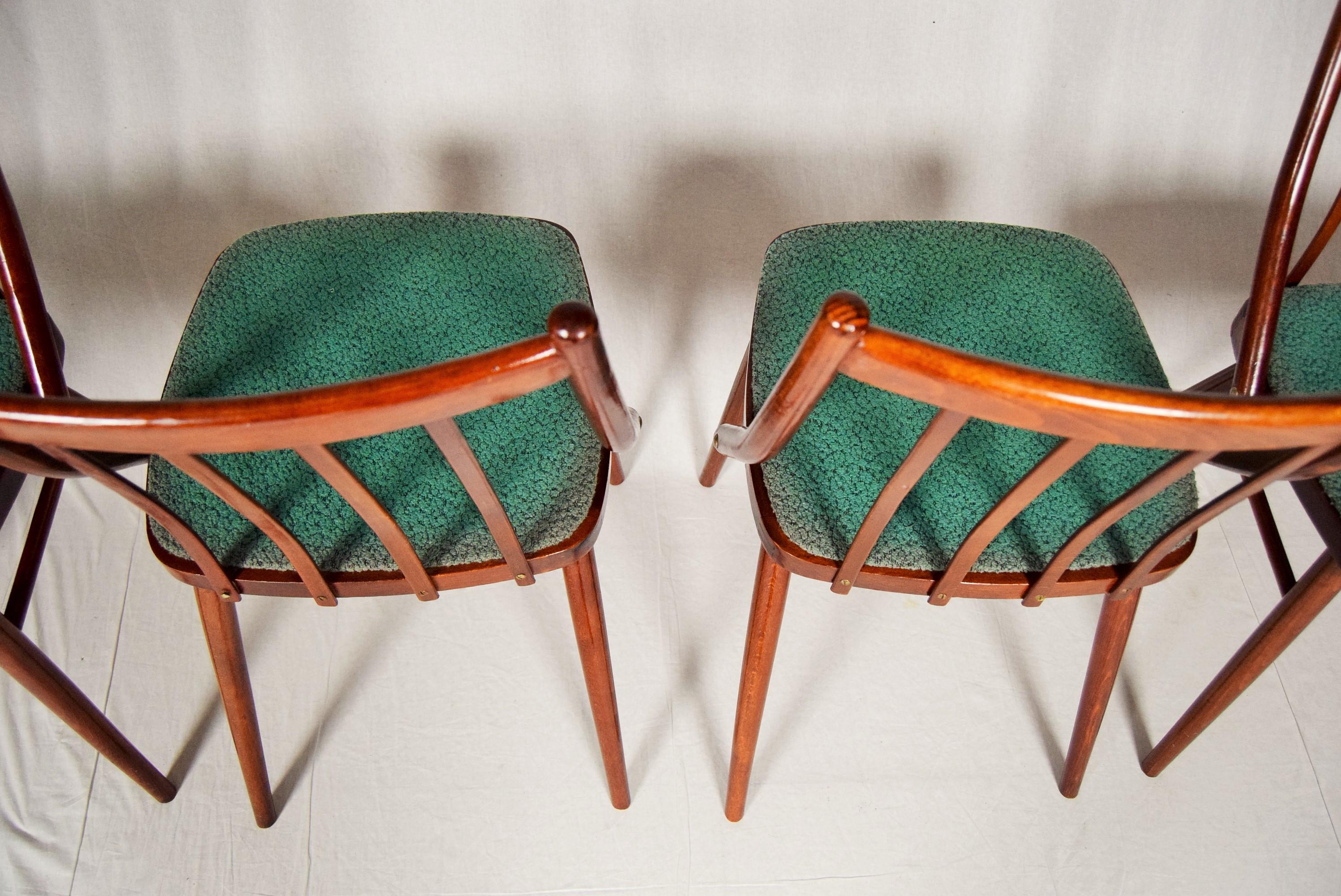 Set of Four Dining Chairs Designed by Antonín Šuman, 1966s 7