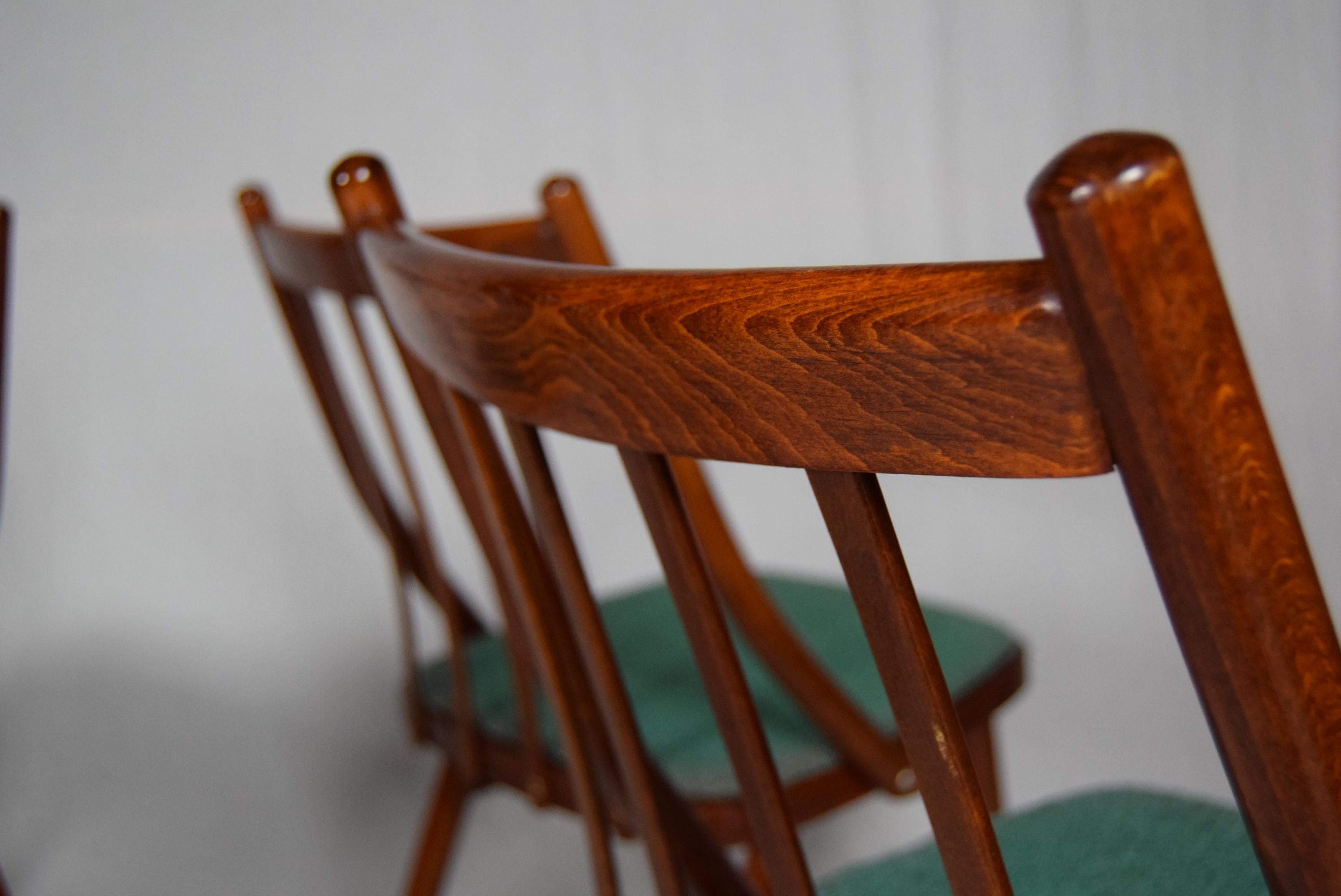 Set of Four Dining Chairs Designed by Antonín Šuman, 1966s 2