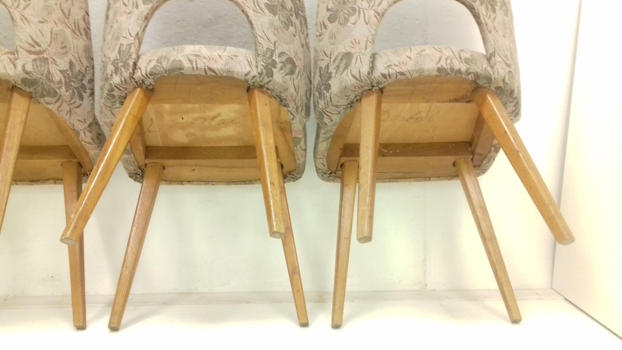 Set of Four Dining Chairs Designed by Oswald Haerdtl, 1950s For Sale 3