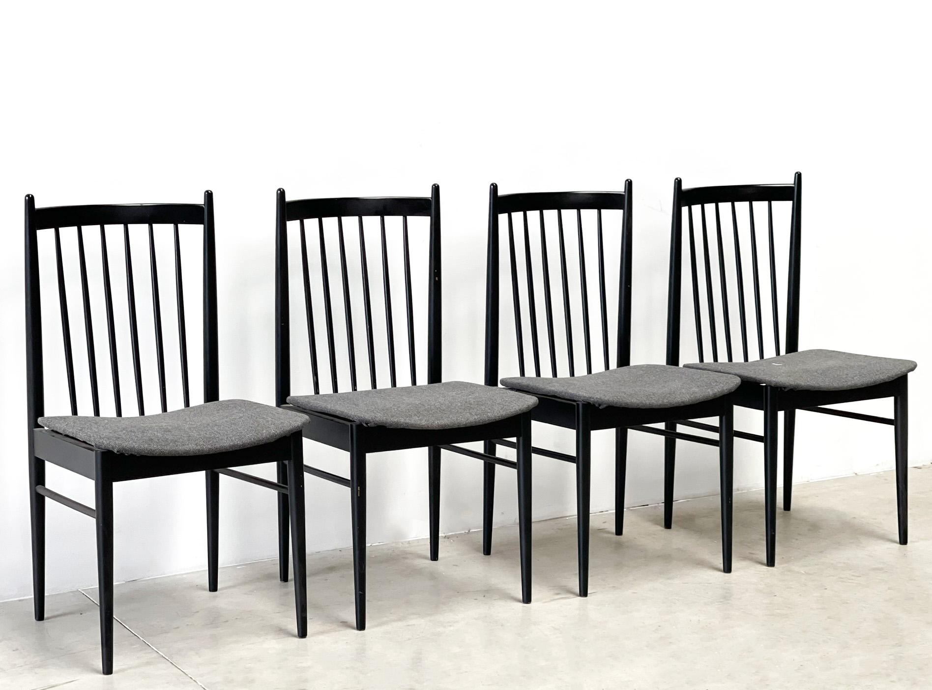 Set of Four Dining Chairs For Sale 1