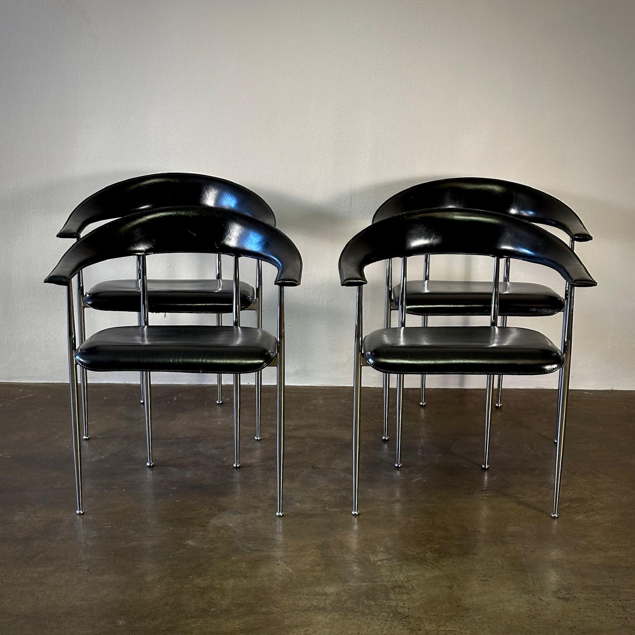 Set of Four Dining Chairs For Sale 1