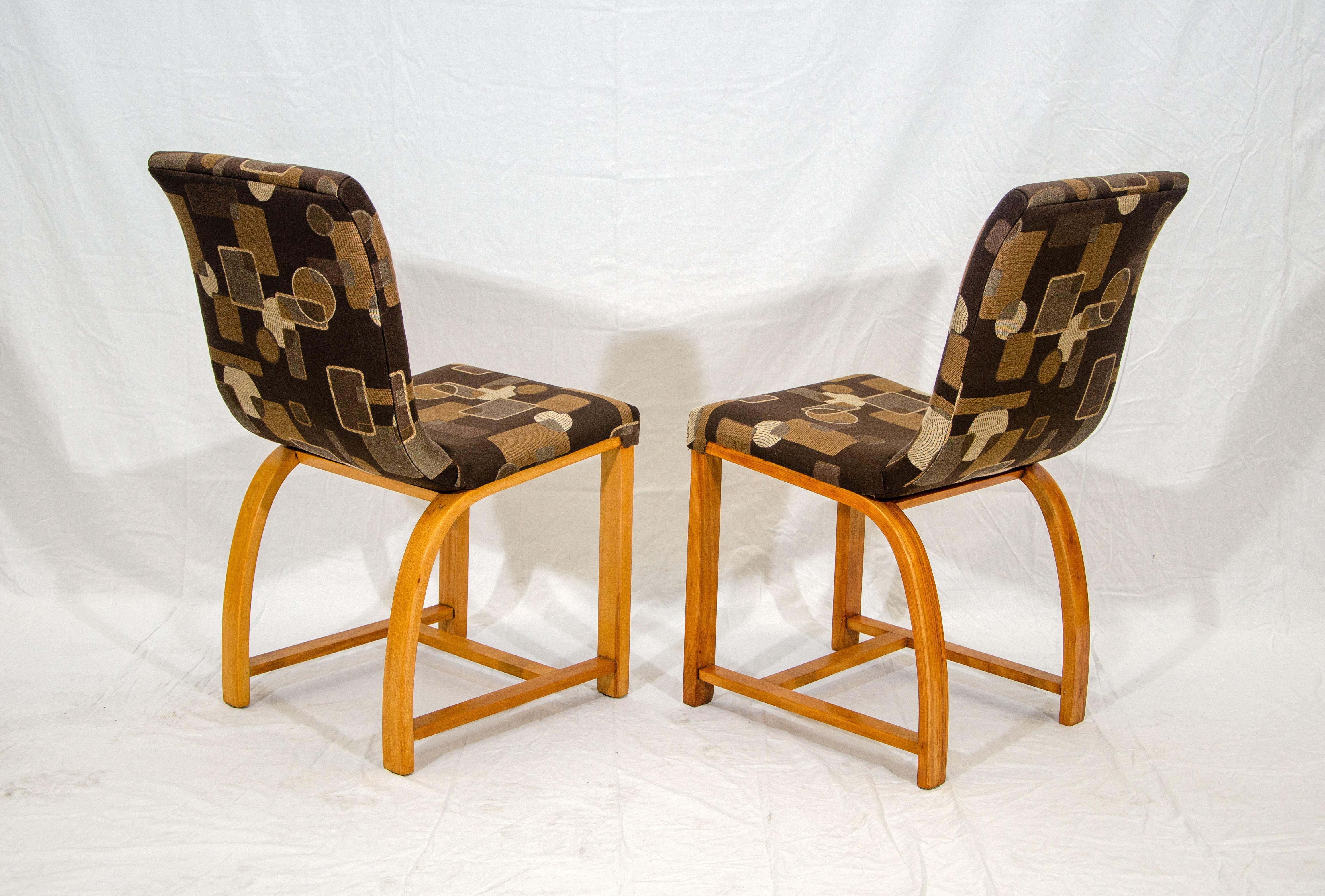 American Set of Four Dining Chairs, Gilbert Rohde for Heywood Wakefield