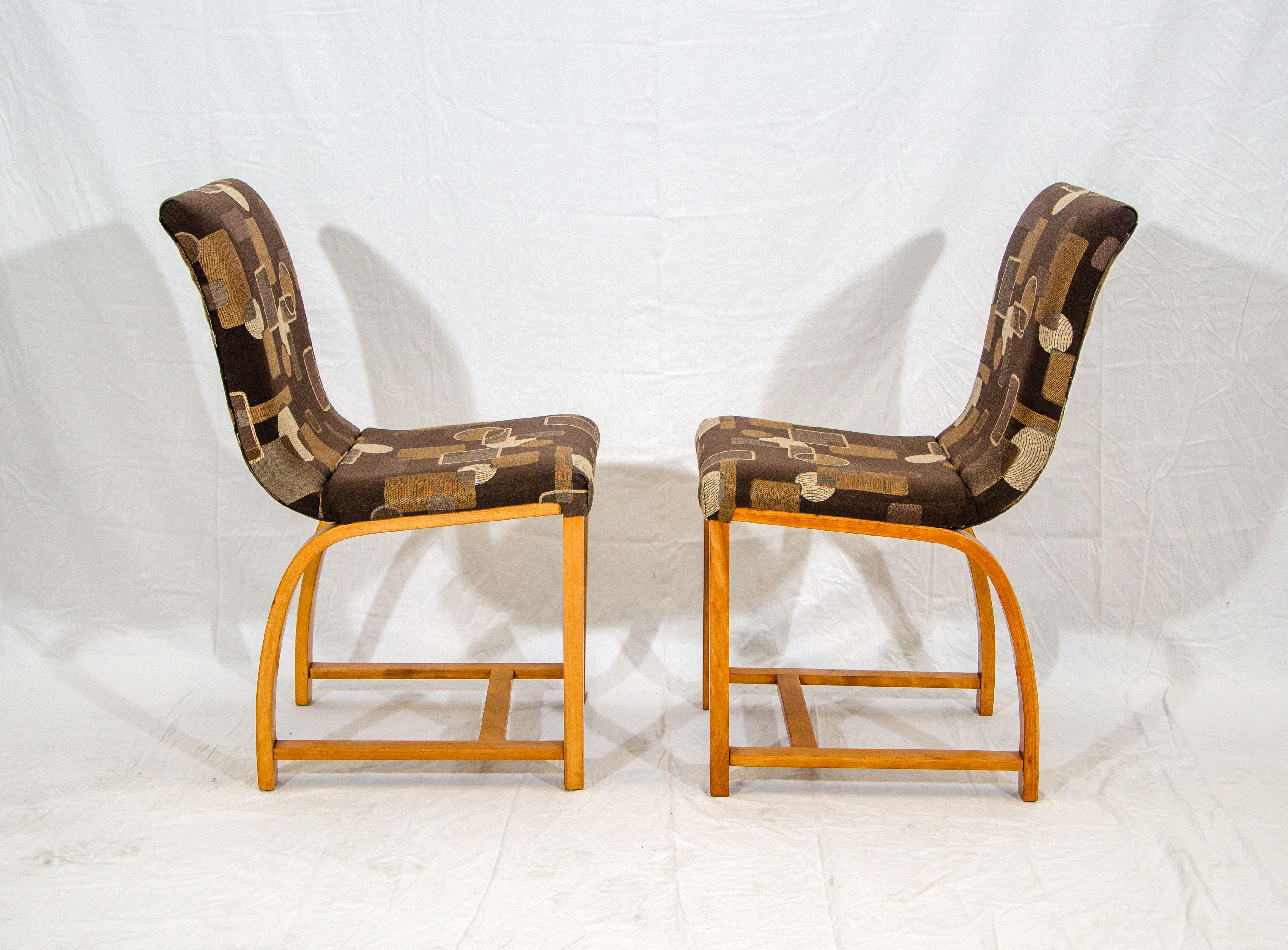 20th Century Set of Four Dining Chairs, Gilbert Rohde for Heywood Wakefield