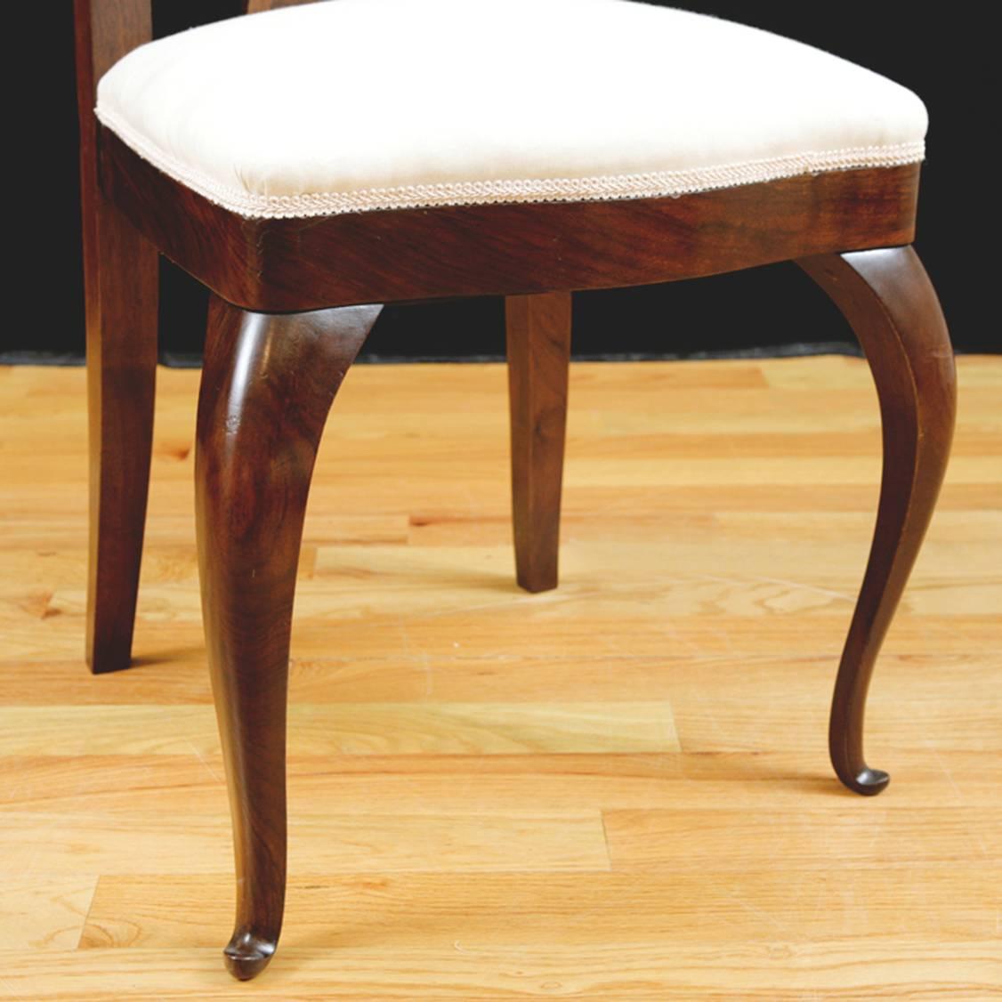rosewood upholstered dining chair