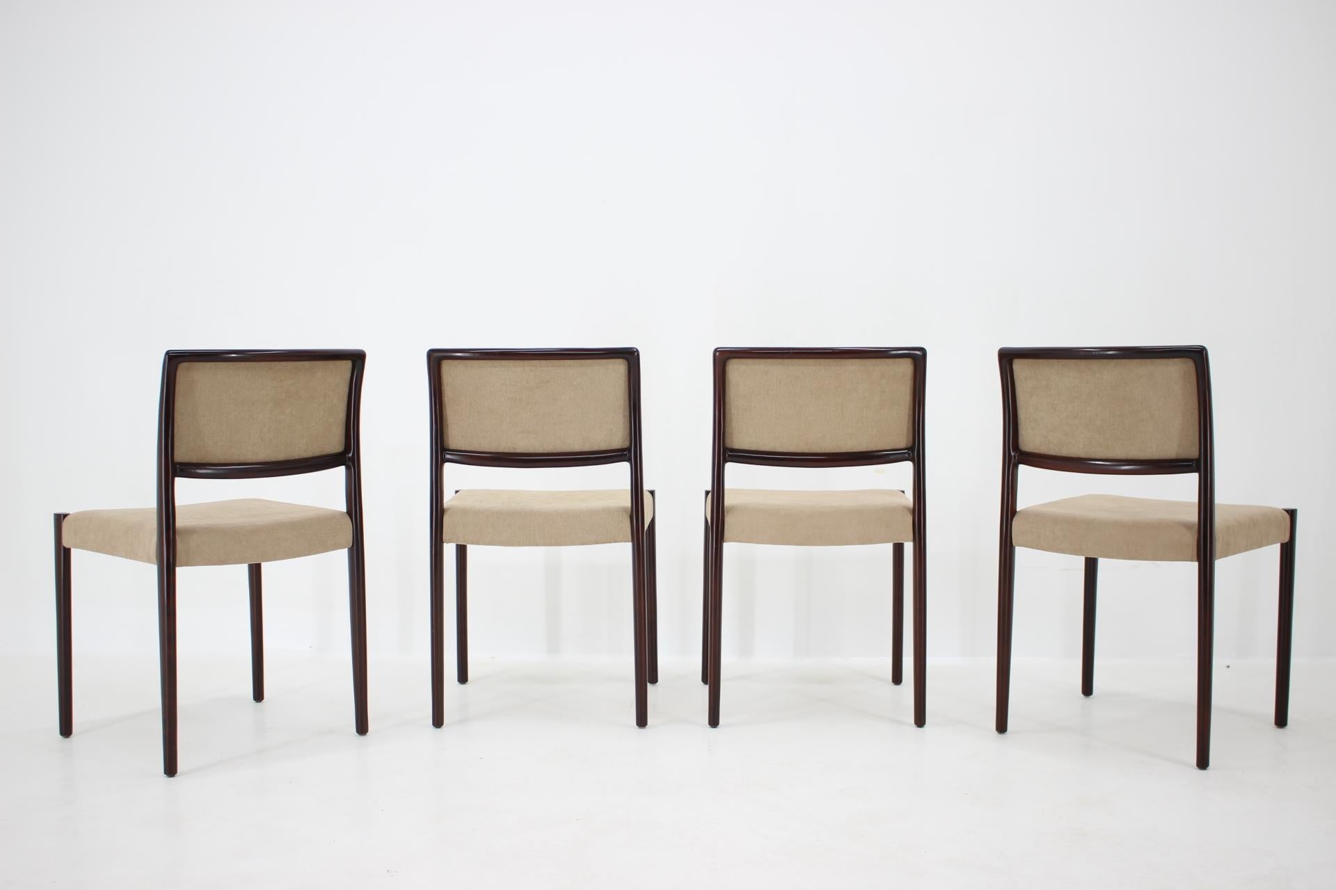 German Set of Four Dining Chairs in Style of Niels O. Møller