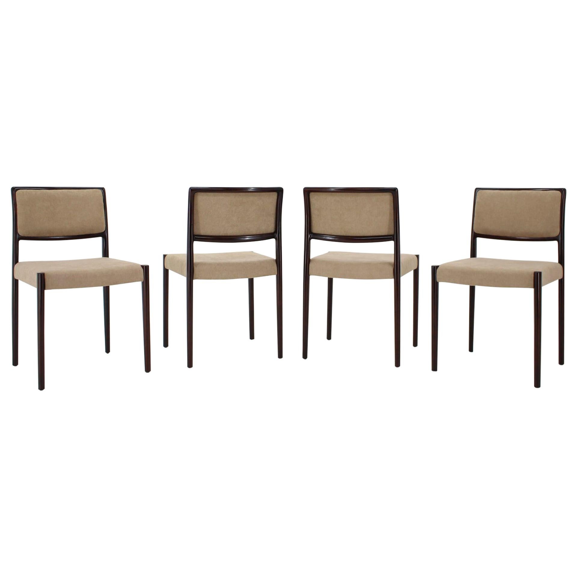 Set of Four Dining Chairs in Style of Niels O. Møller