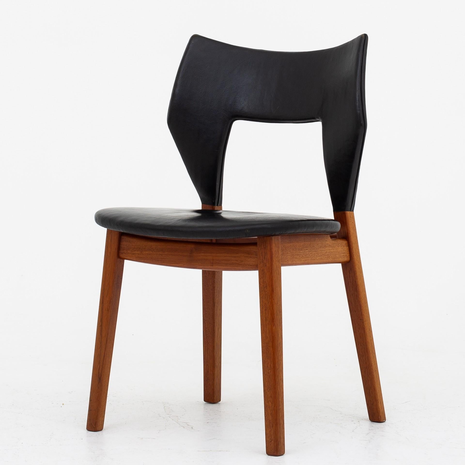 Danish Set of Four Dining Chairs in Teak by Tove & Edvard Kindt Larsen