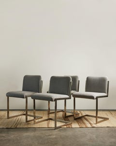 Set of Four Dining Chairs in the Manner of Milo Baughman, United States, c. 1970