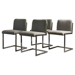 Set of Four Dining Chairs in the Manner of Milo Baughman, United States, c. 1970