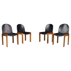 Set of Four Dining Chairs in the Manner of Tobia & Afra Scarpa, Italy, 1970
