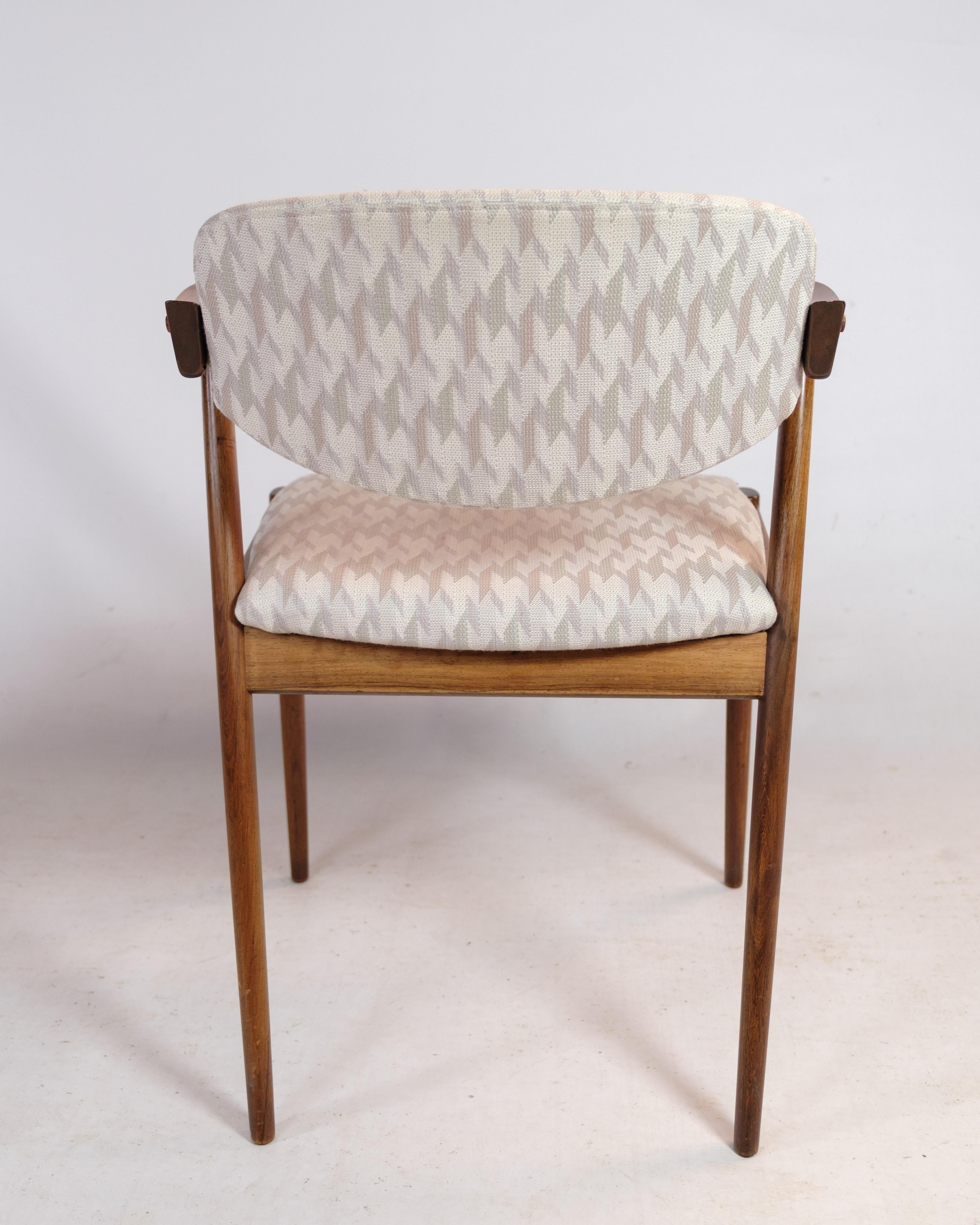 Set of Four Dining Chairs, Model 42, Kai Kristiansen, Schou Andersen, 1960 For Sale 4