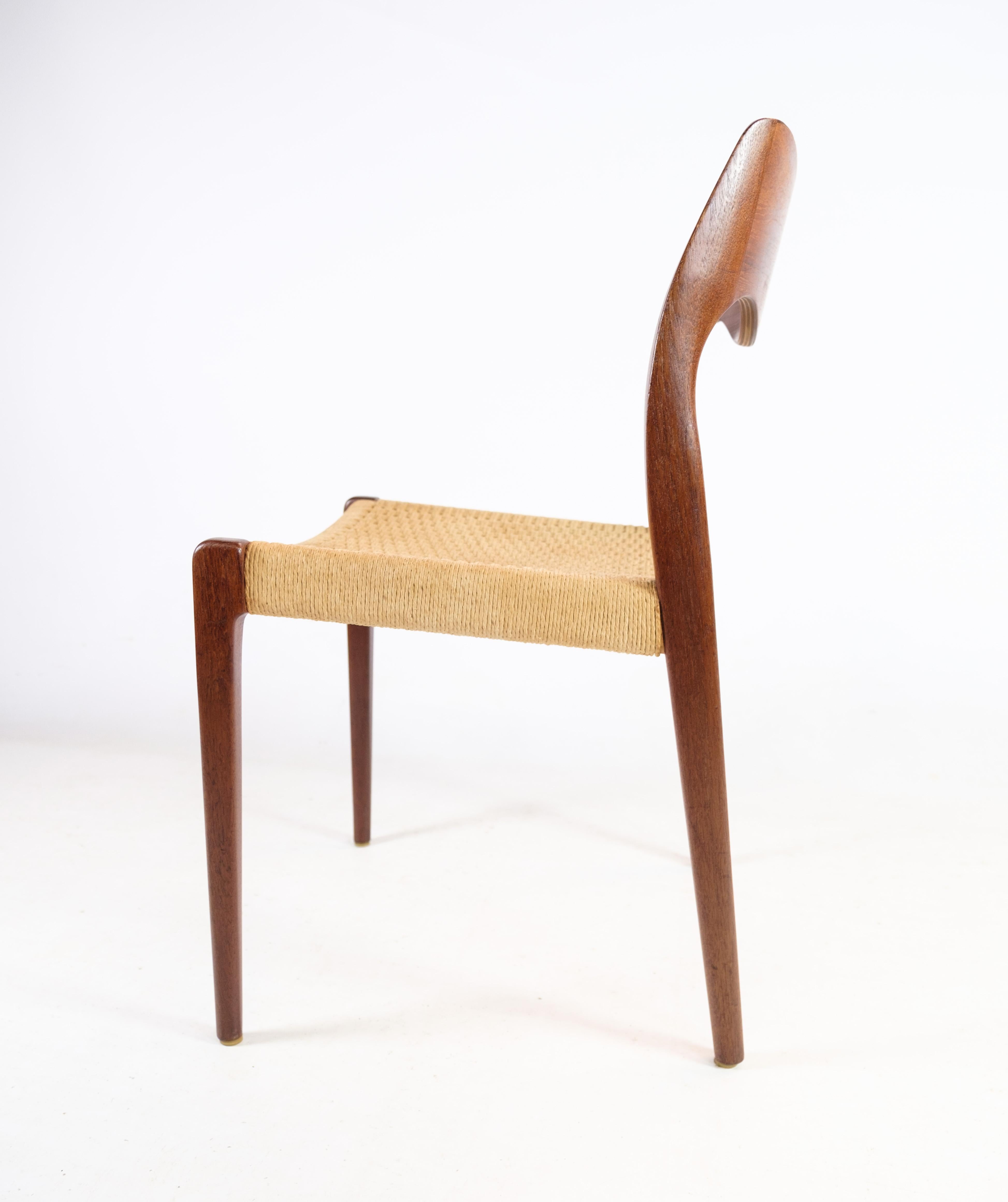 Set of Four Dining Chairs, Model 71, N.O. Møller, Teak, Designed 1951 5