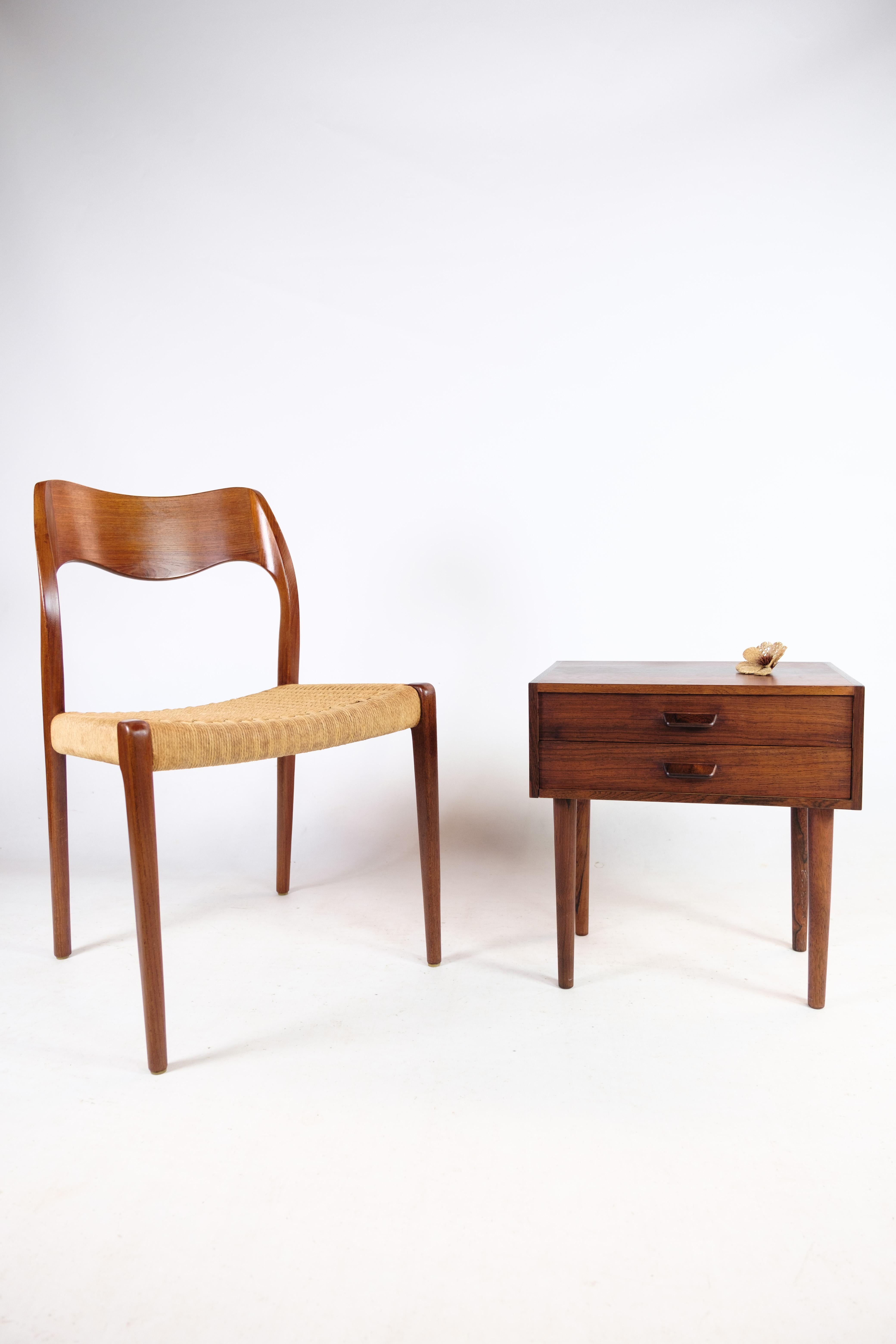 Set of Four Dining Chairs, Model 71, N.O. Møller, Teak, Designed 1951 7