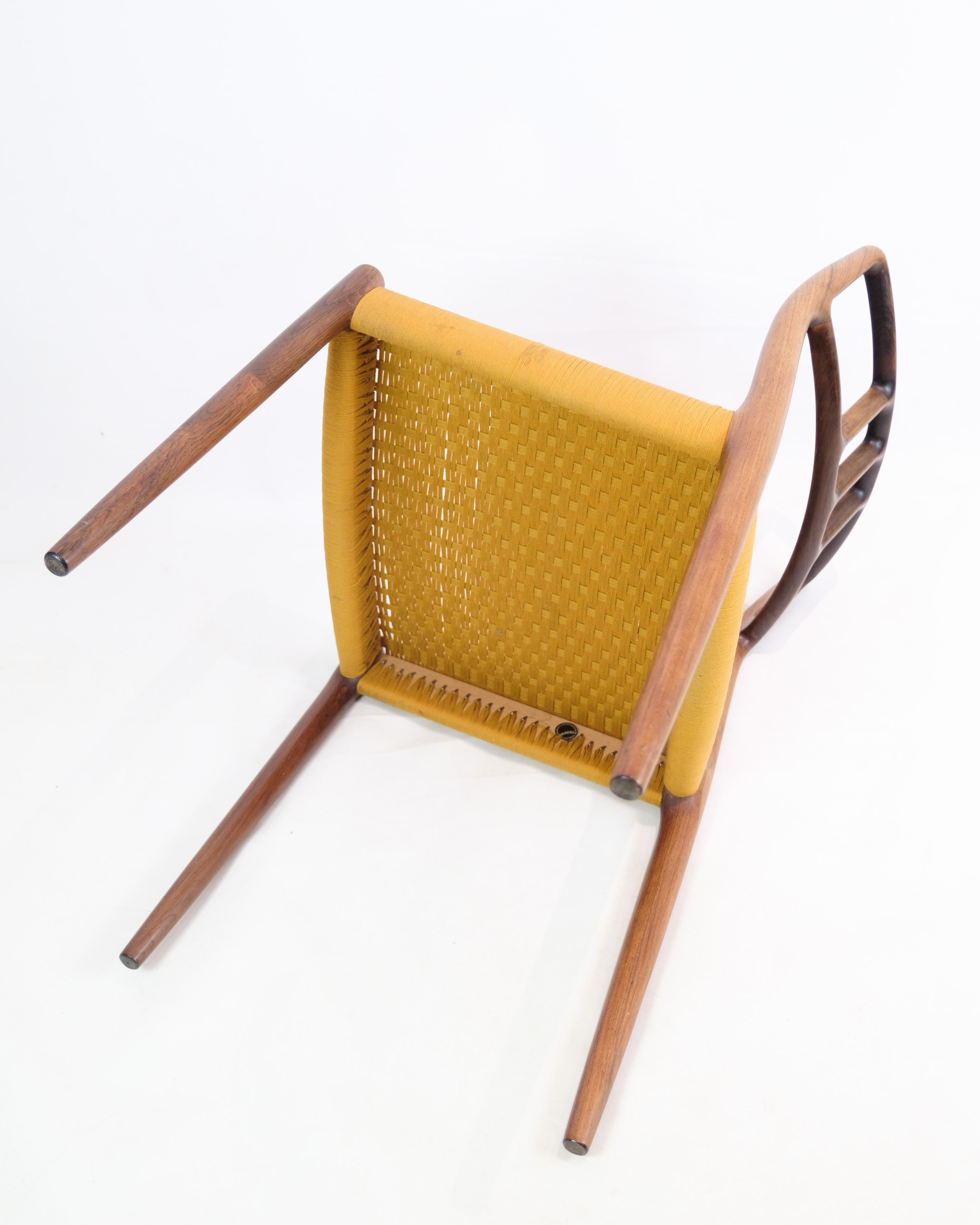 Ensemble de quatre chaises de salle à manger, modèle 79, am designs de Niels O. Møller à partir des années 1960 en vente 4