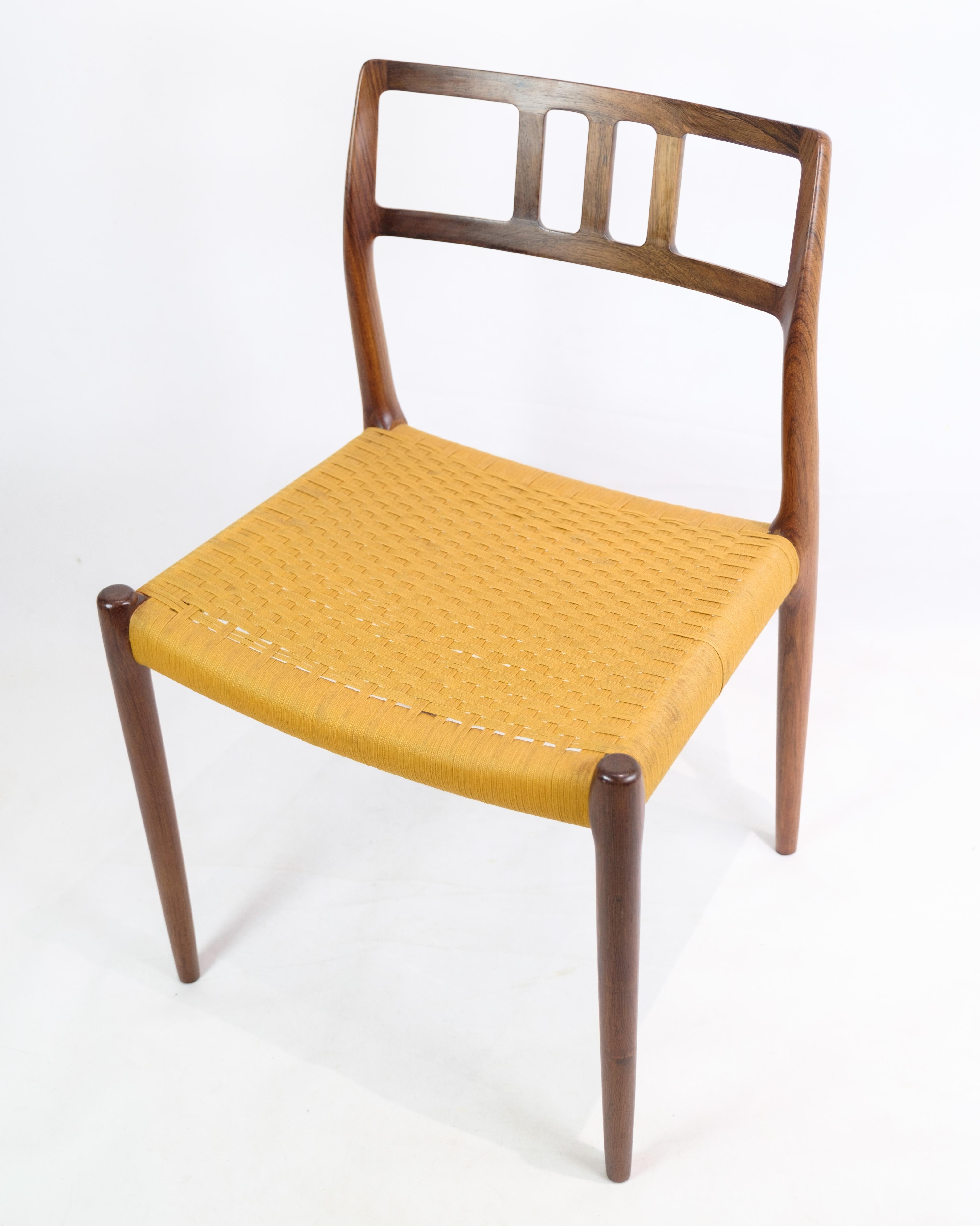 Satz von vier Esszimmerstühlen, Modell 79, entworfen von Niels O. Møller aus den 1960er Jahren (Dänisch) im Angebot