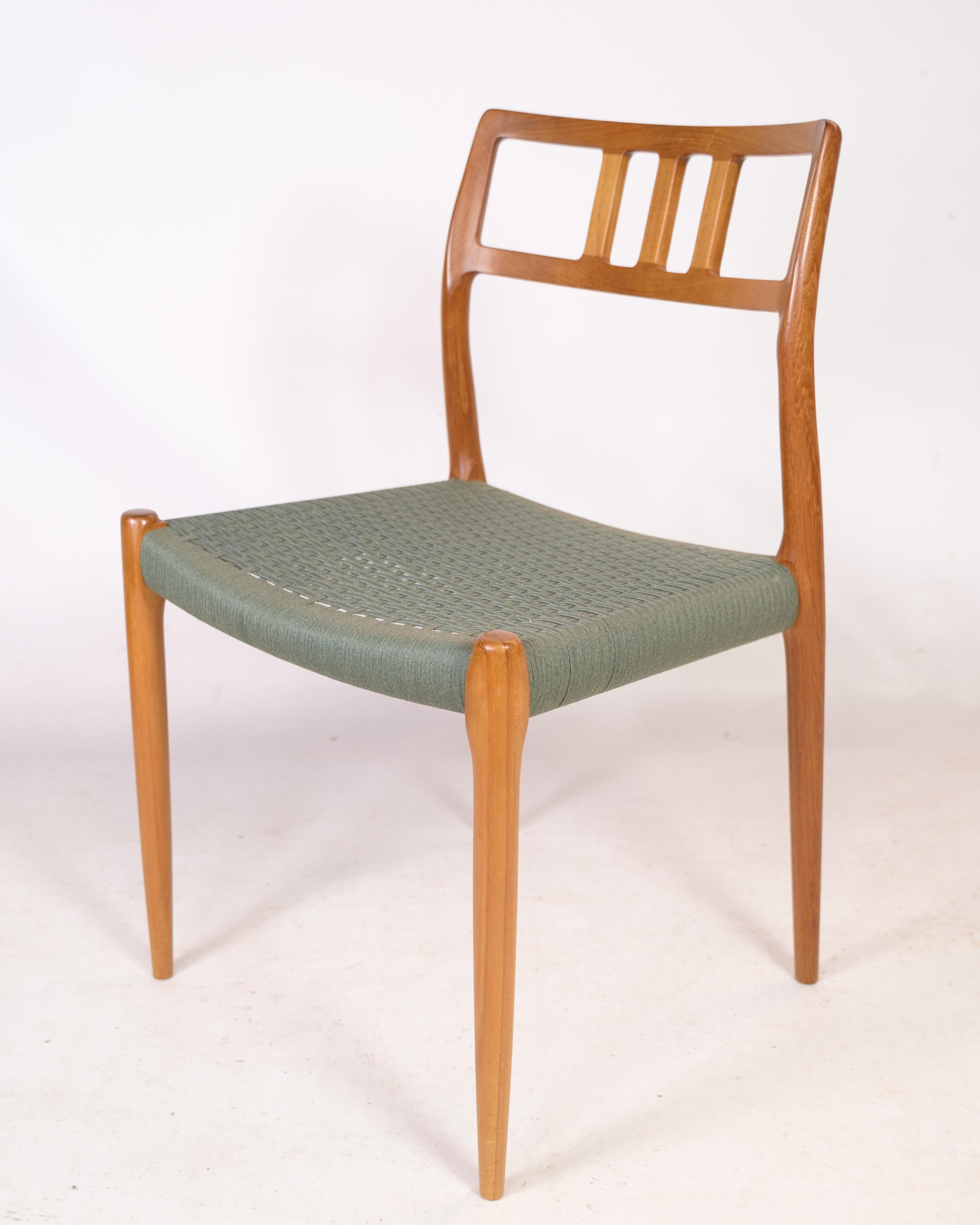 Set of Four Dining Chairs, Model 79, Niels O. Møller, J.L. Møller Furniture Fact For Sale 7