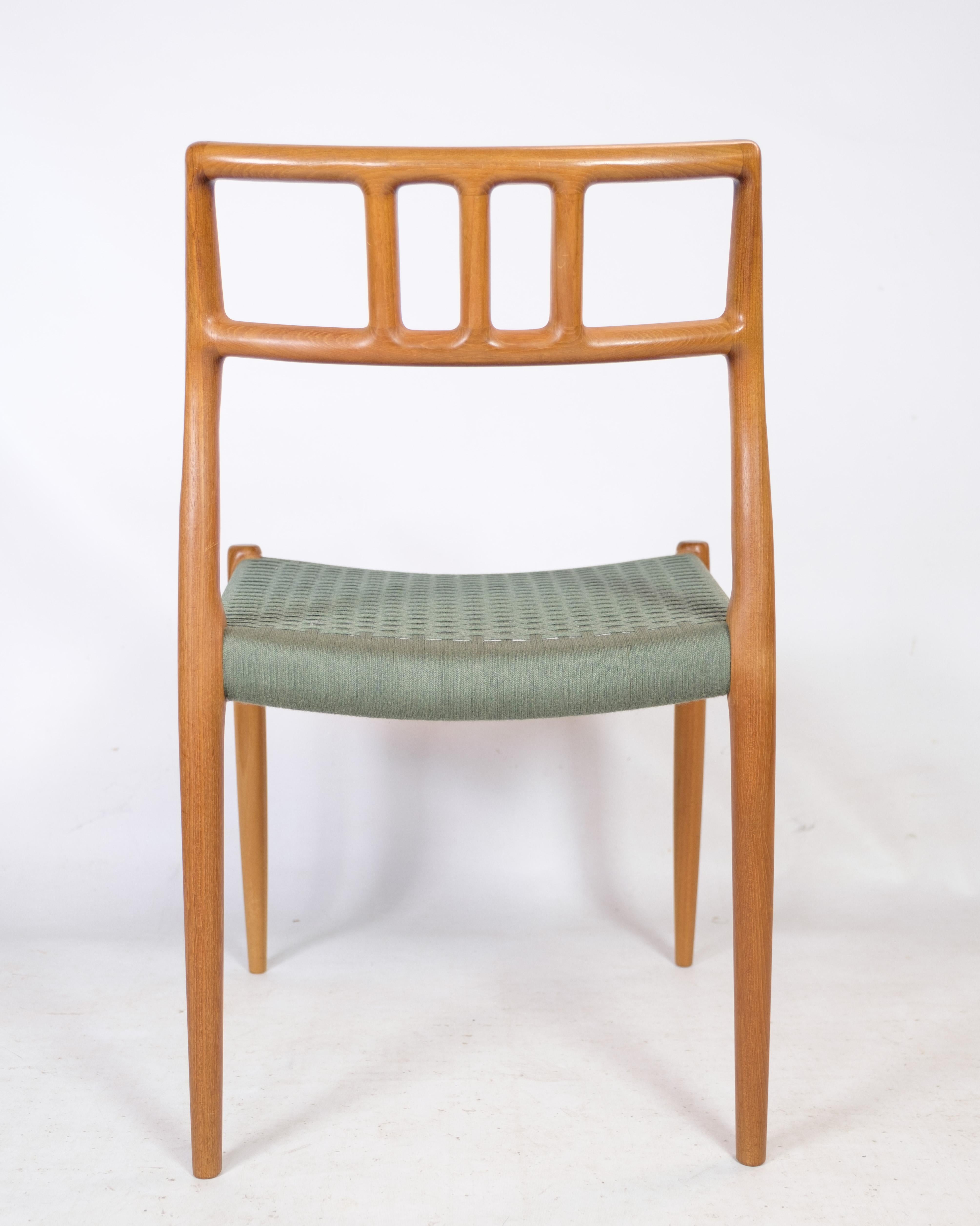 Danish Set of Four Dining Chairs, Model 79, Niels O. Møller, J.L. Møller Furniture Fact For Sale