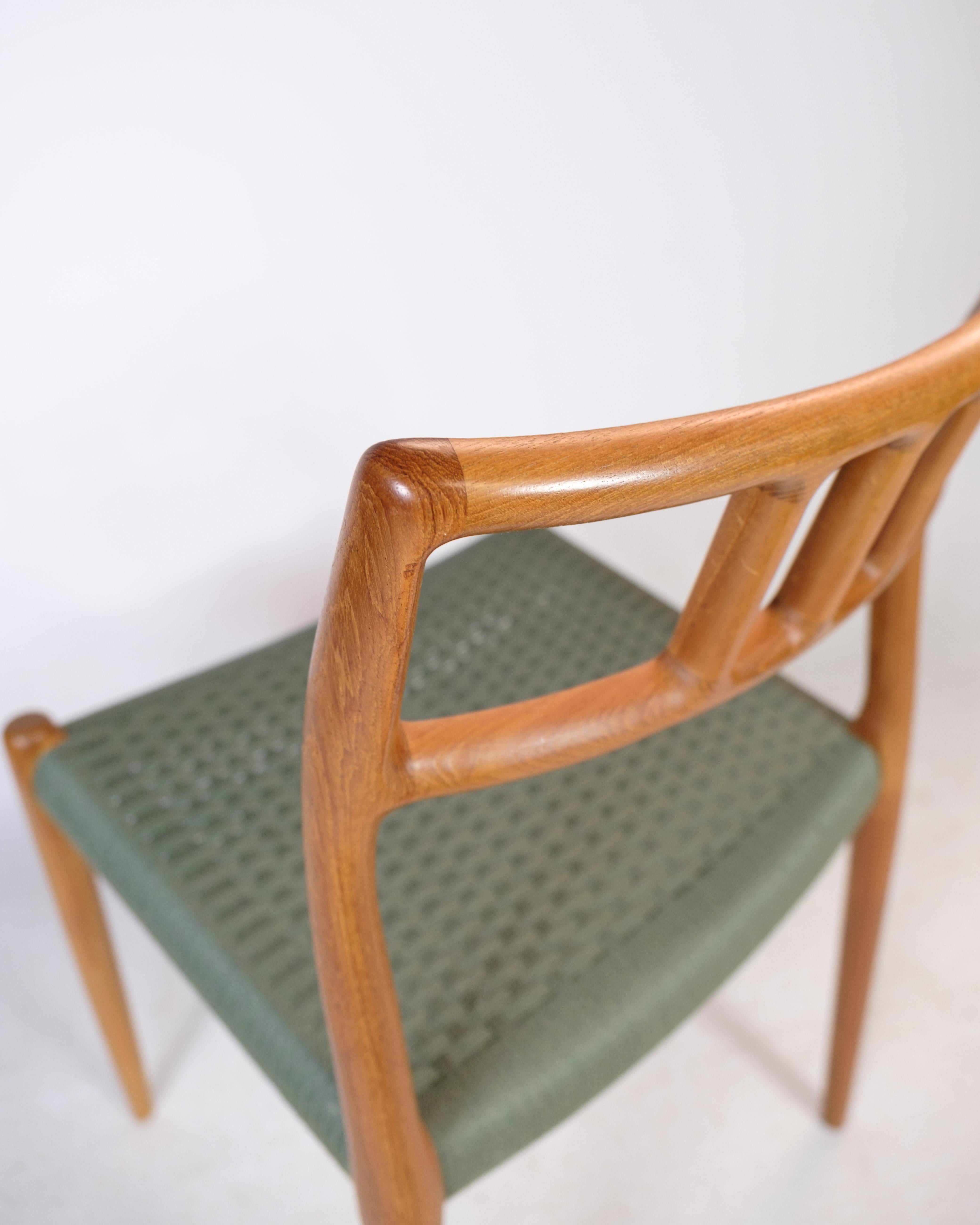 Set of Four Dining Chairs, Model 79, Niels O. Møller, J.L. Møller Furniture Fact In Good Condition For Sale In Lejre, DK